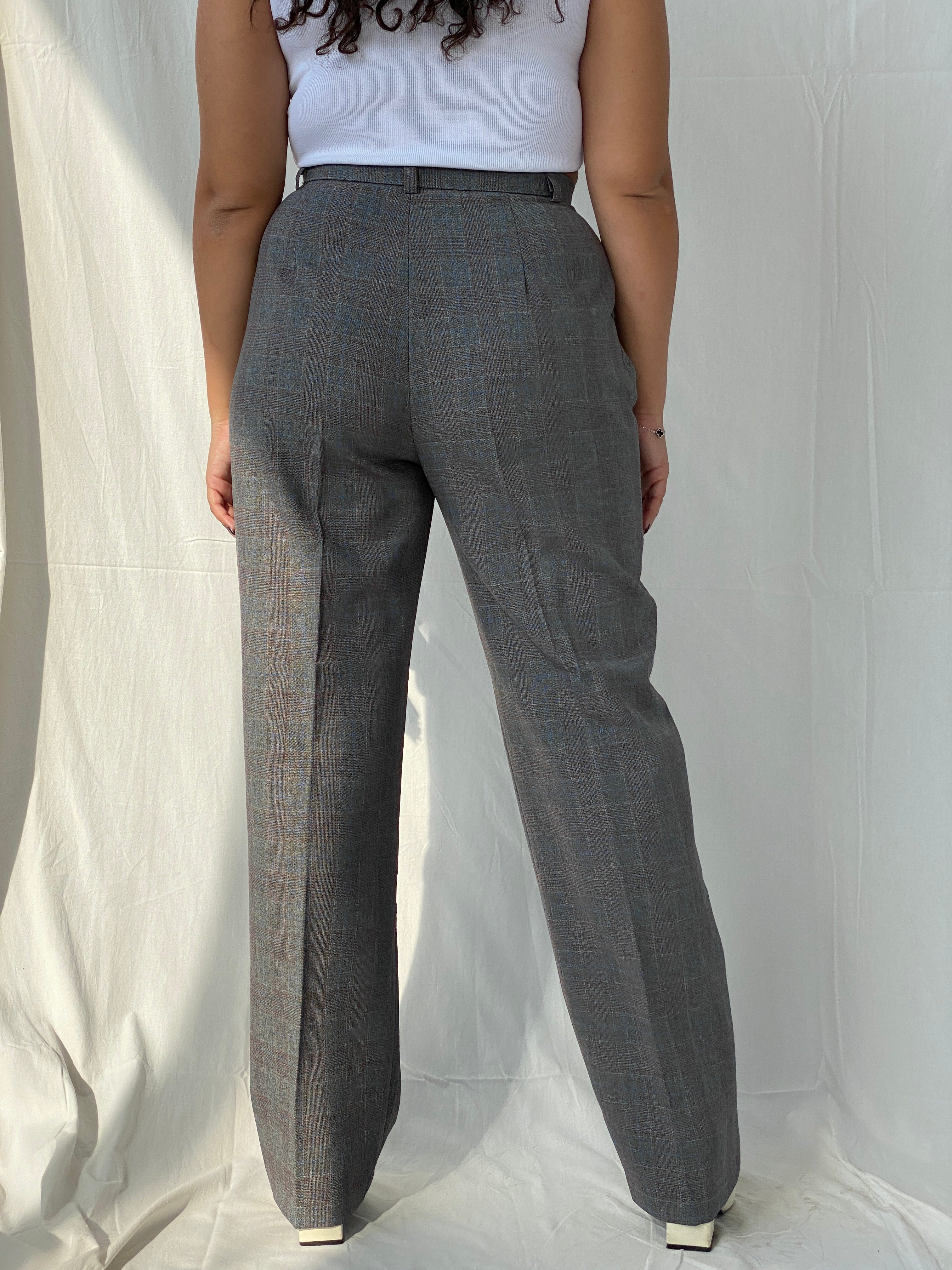 Vintage 70s/80s Sears Roebuck CO Pants That Fit Grey High Rise Office Trousers - Balagan Vintage Pants 00s, 90s, Dina, Office core, vintage pants