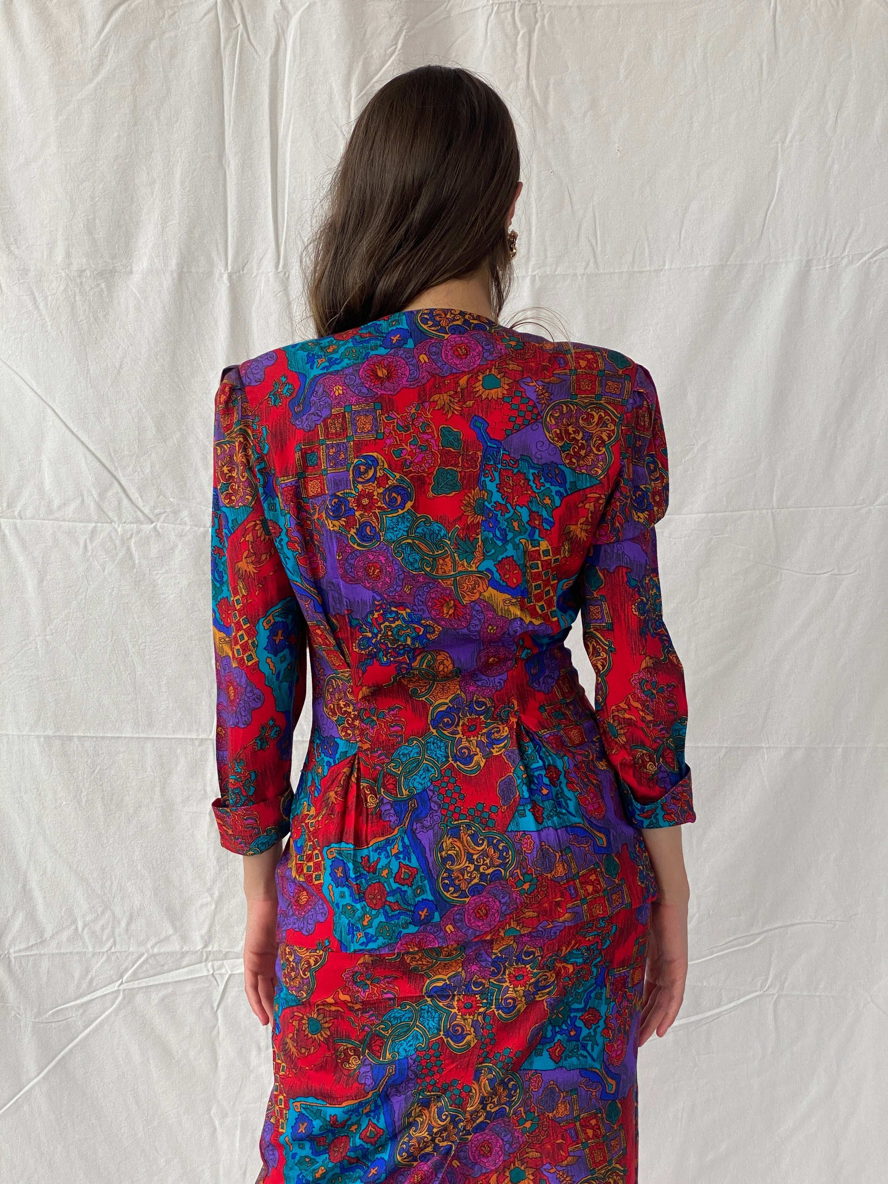 Vintage 80’s Stiles 2 Paisley Two Piece Set - S - Balagan Vintage Midi Dress 00s, 90s, dress, Mira