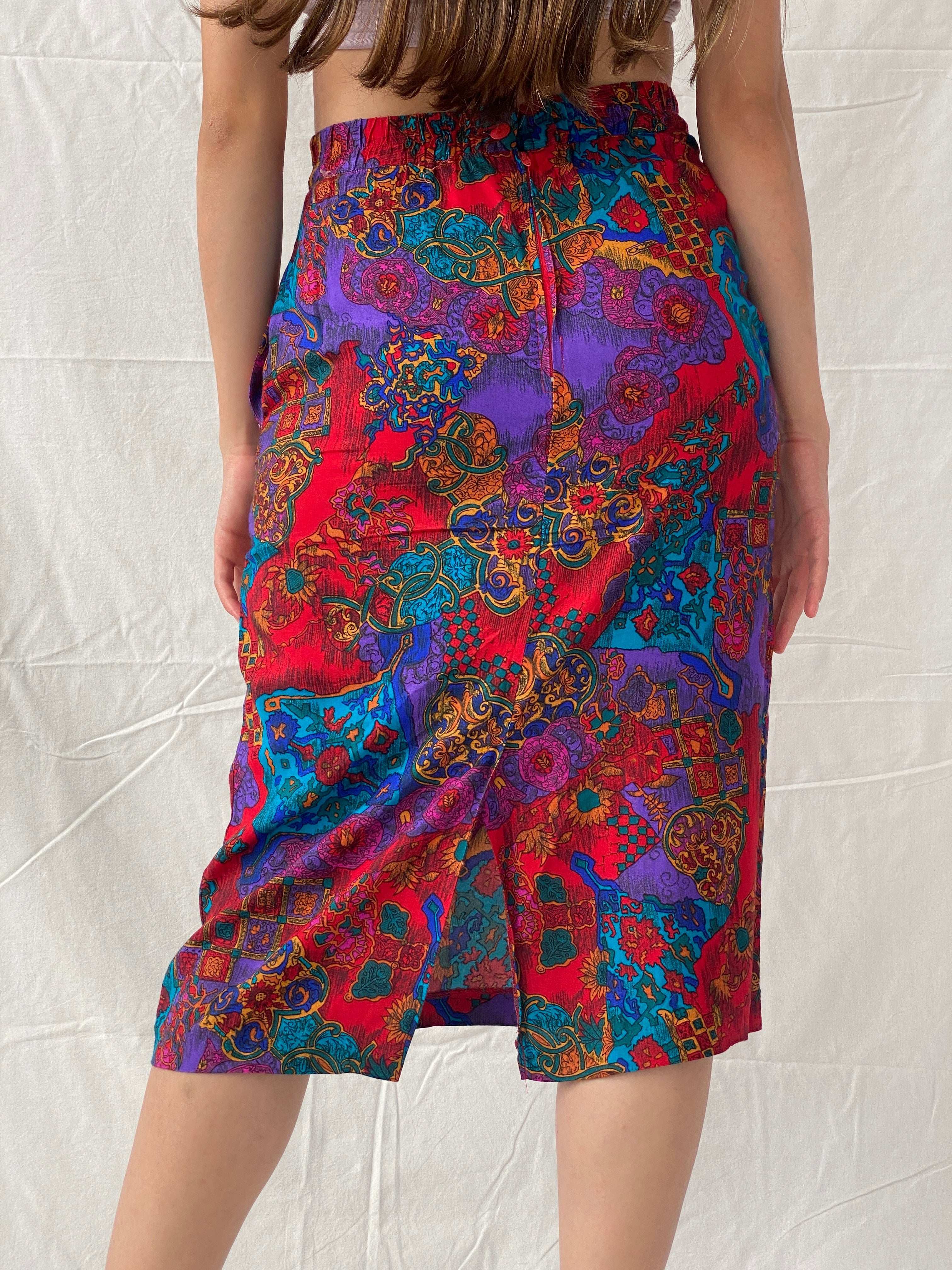 Vintage 80’s Stiles 2 Paisley Two Piece Set - S - Balagan Vintage Midi Dress 00s, 90s, dress, Mira