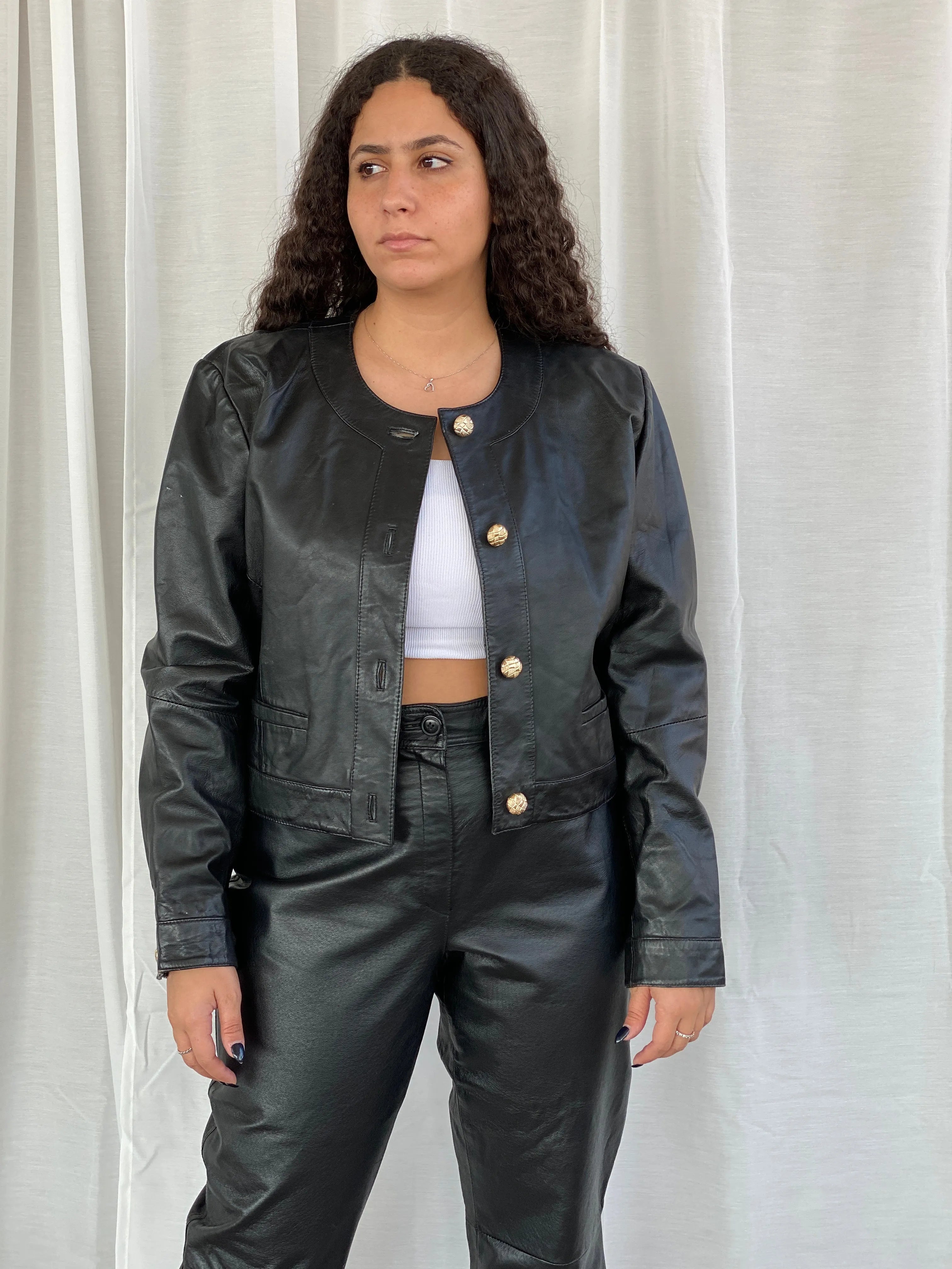 Vintage 80s GIORGIO MOBIANI Genuine Black Leather Jacket - L - Balagan Vintage Leather Jacket 80s, 90s, Coats&Jackets, Dina, genuine leather, genuine leather jacket, leather, leather jacket, vintage, vintage jacket, winter, Women's Leather Jackets