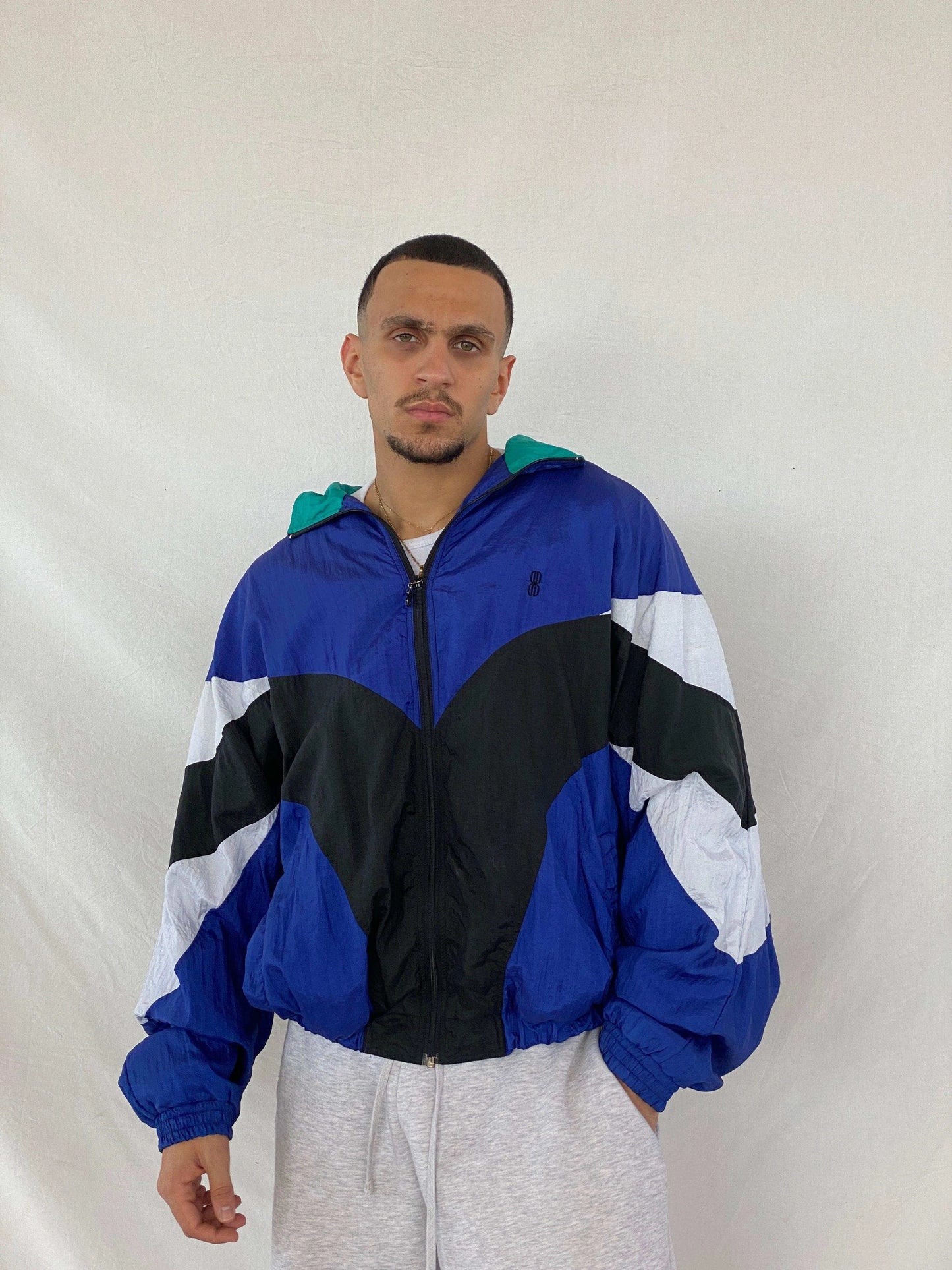 Vintage 80s/90s Bill Blass Windbreaker Jacket - Balagan Vintage Windbreaker Jacket 80s, 90s, Abdullah, windbreaker, windbreaker jacket