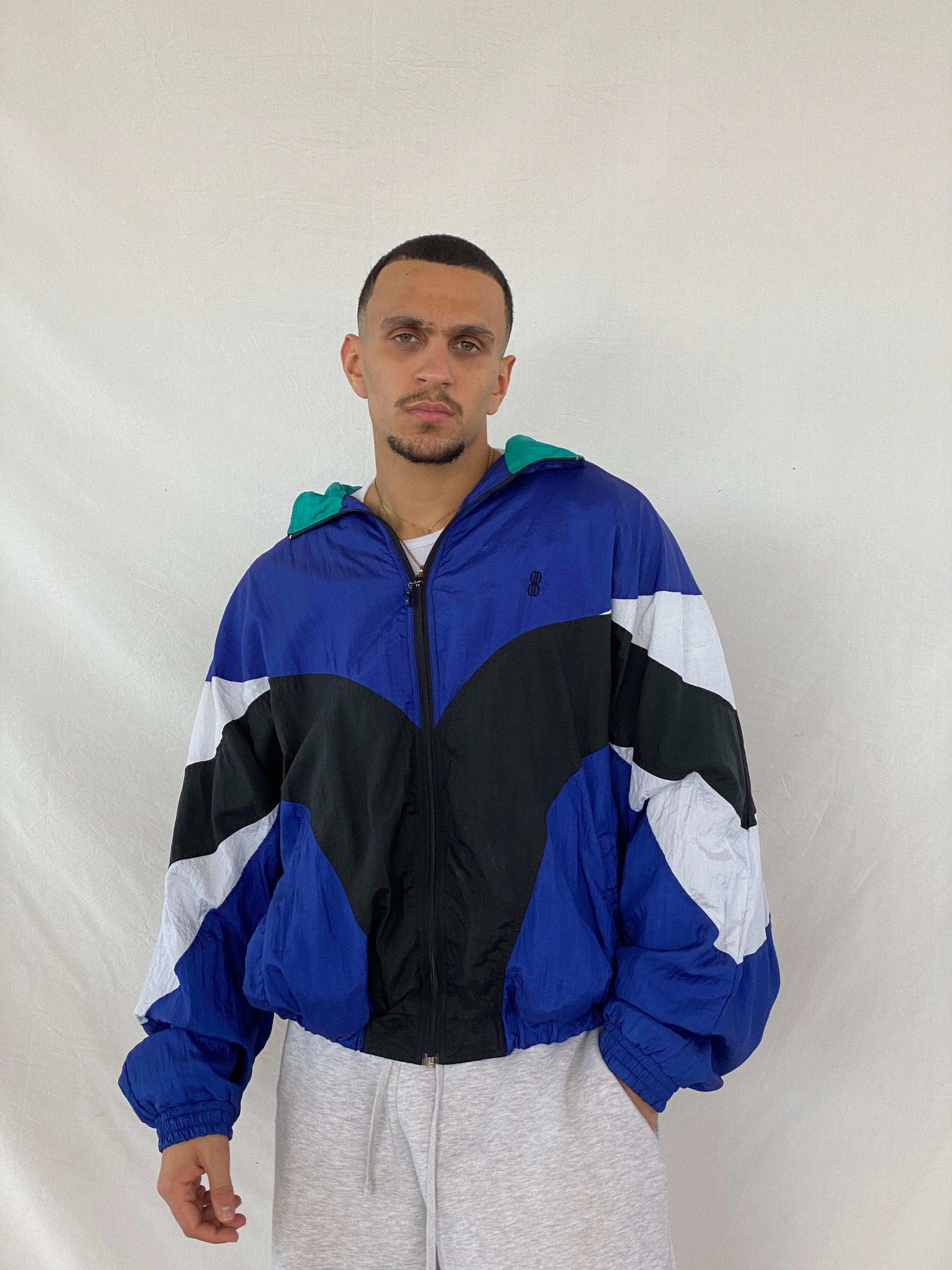 Vintage 80s/90s Bill Blass Windbreaker Jacket - Balagan Vintage Windbreaker Jacket 80s, 90s, Abdullah, windbreaker, windbreaker jacket