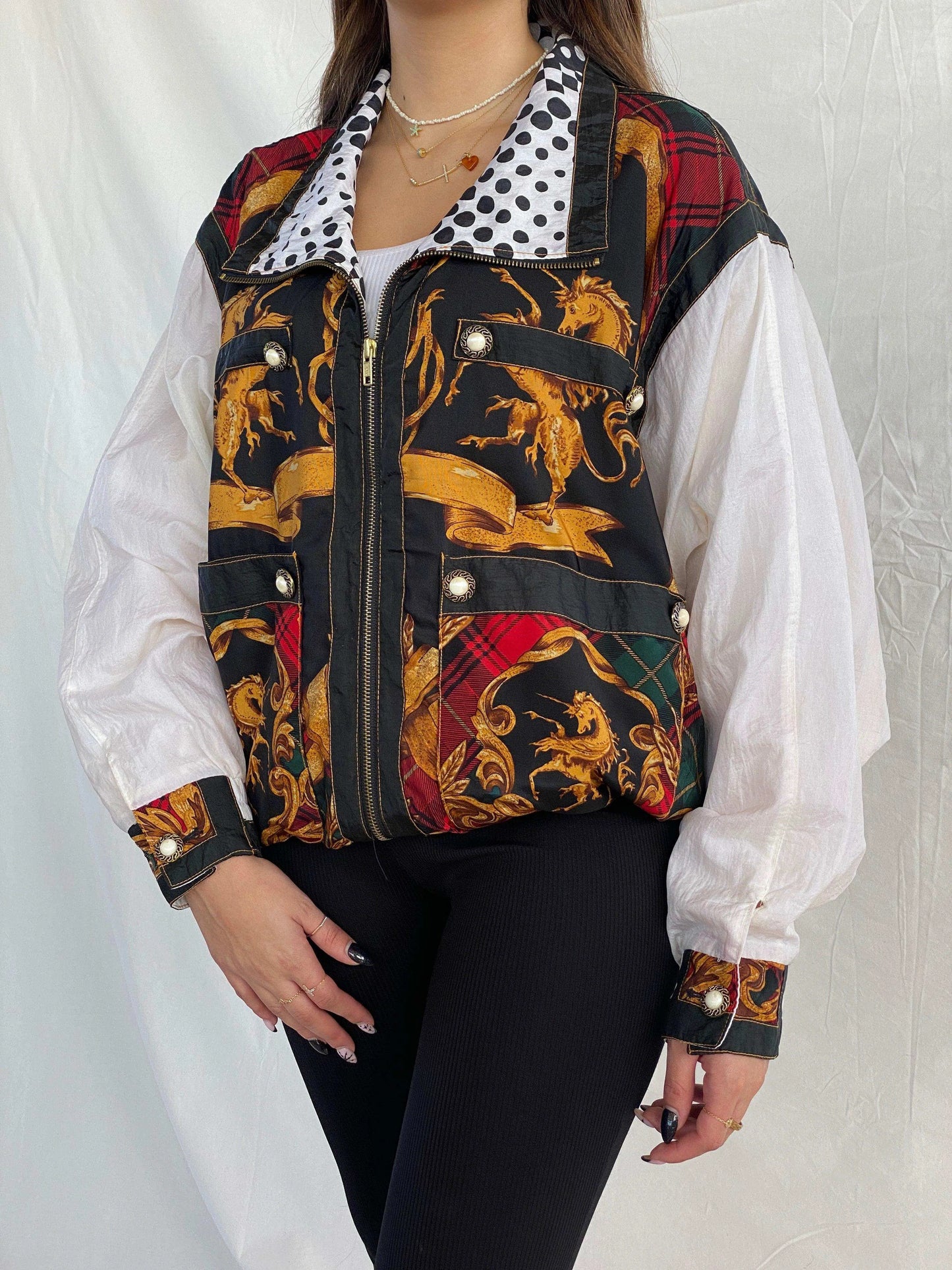 Vintage 80s/90s Giacca Sport Windbreaker Jacket - Balagan Vintage Windbreaker Jacket 80s, 90s, Juana, vintage windbreaker, windbreaker, windbreaker jacket