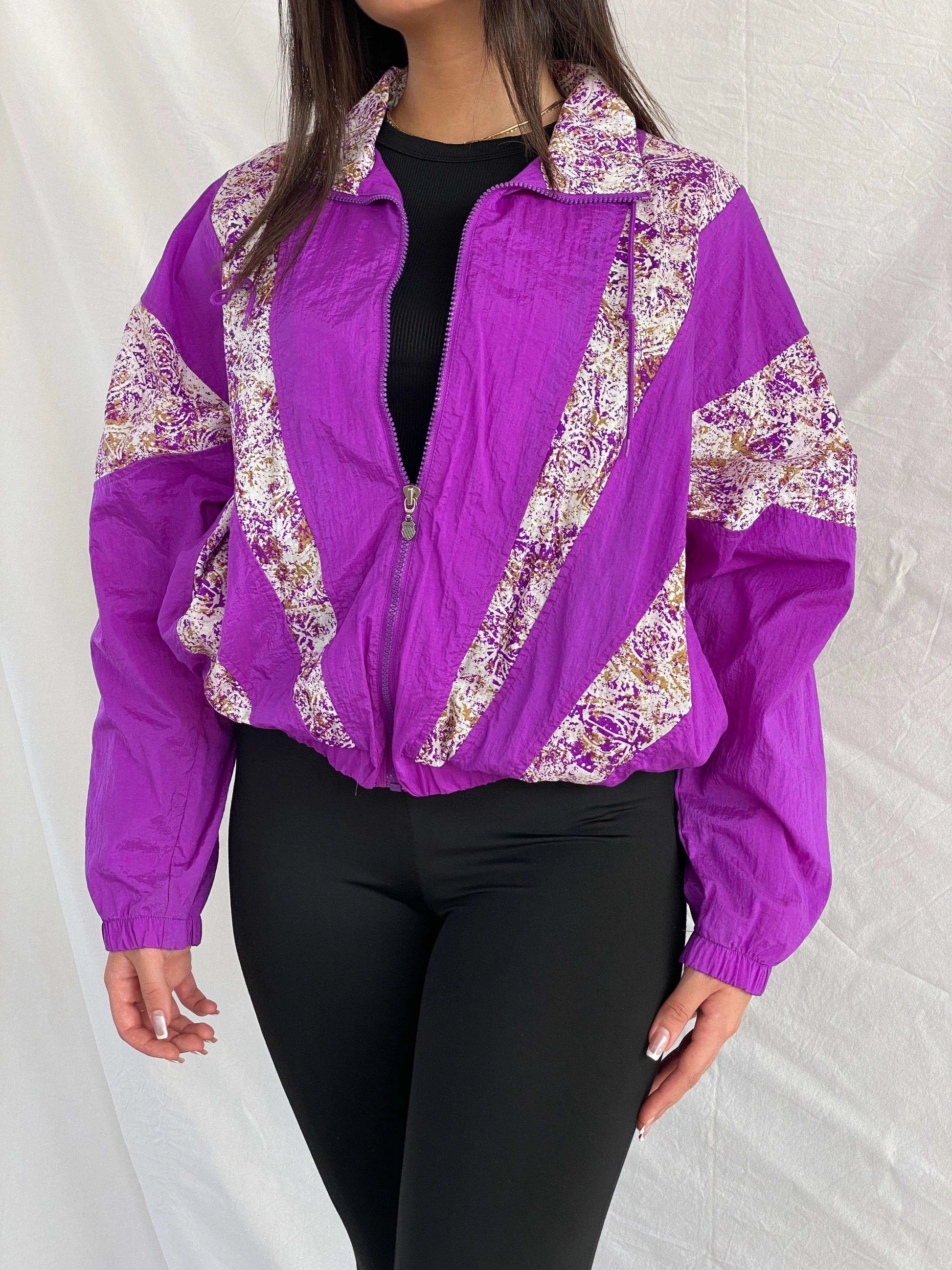 Vintage 80s/90s K.SWISS Windbreaker Jacket - Balagan Vintage Windbreaker Jacket 00s, 90s, Rama, Windbreaker Jacket