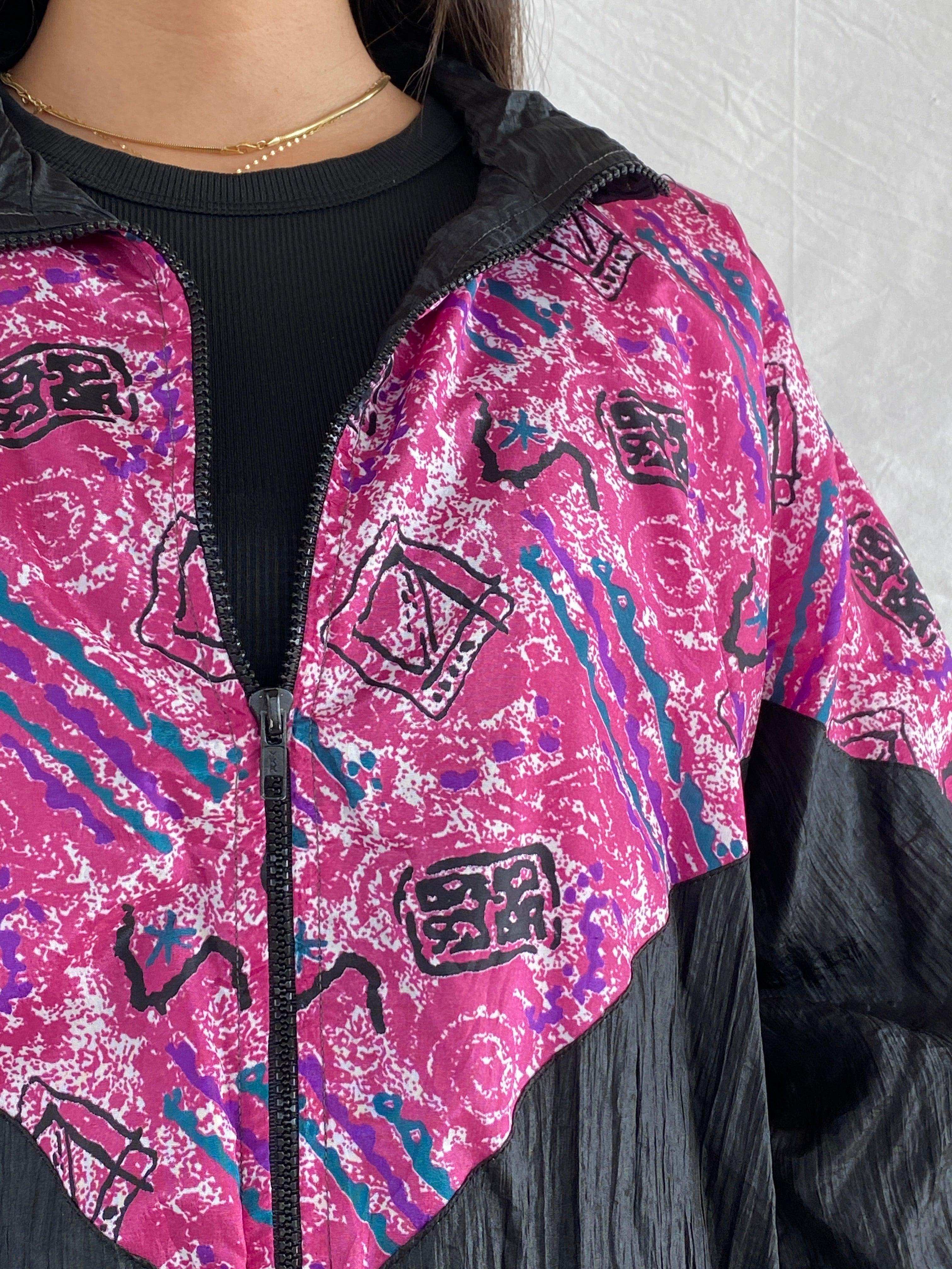 Vintage 80s/90s Lauren Brooke Windbreaker Jacket - Balagan Vintage Windbreaker Jacket 00s, 90s, Rama, Windbreaker Jacket