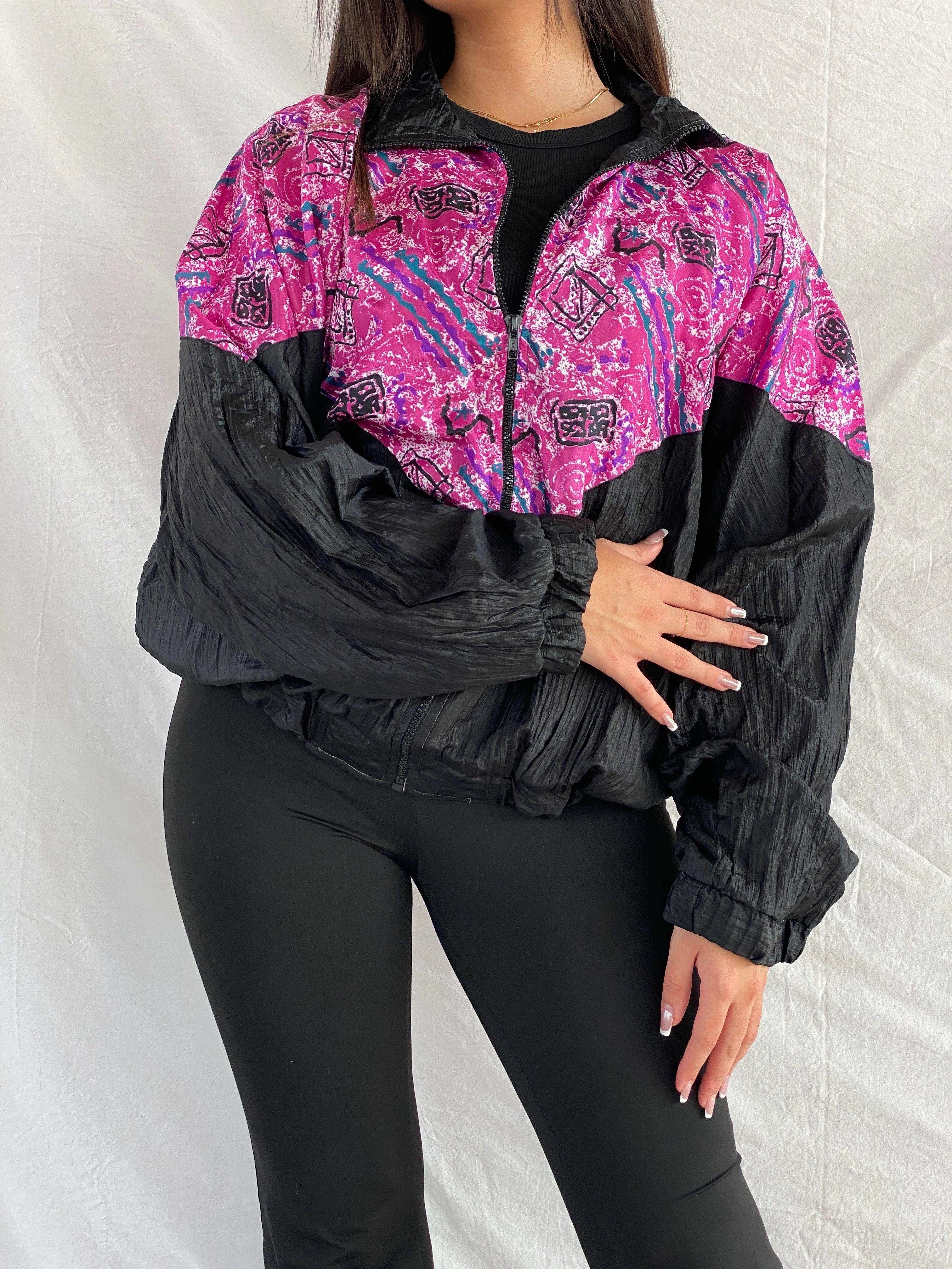 Vintage 80s/90s Lauren Brooke Windbreaker Jacket - Balagan Vintage Windbreaker Jacket 00s, 90s, Coats&Jackets, Rama, Windbreaker Jacket, Women's Windbreaker Jackets