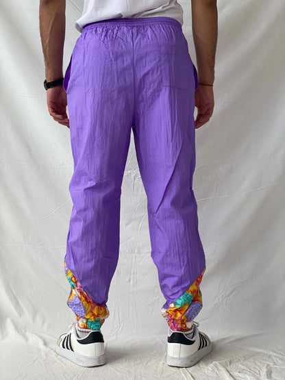 Vintage 80s/90s Sportswear Purple Windbreaker Track Pants - S - Balagan Vintage Track Pants 80s, 90s, Ramez, vintage pants, windbreaker, winter