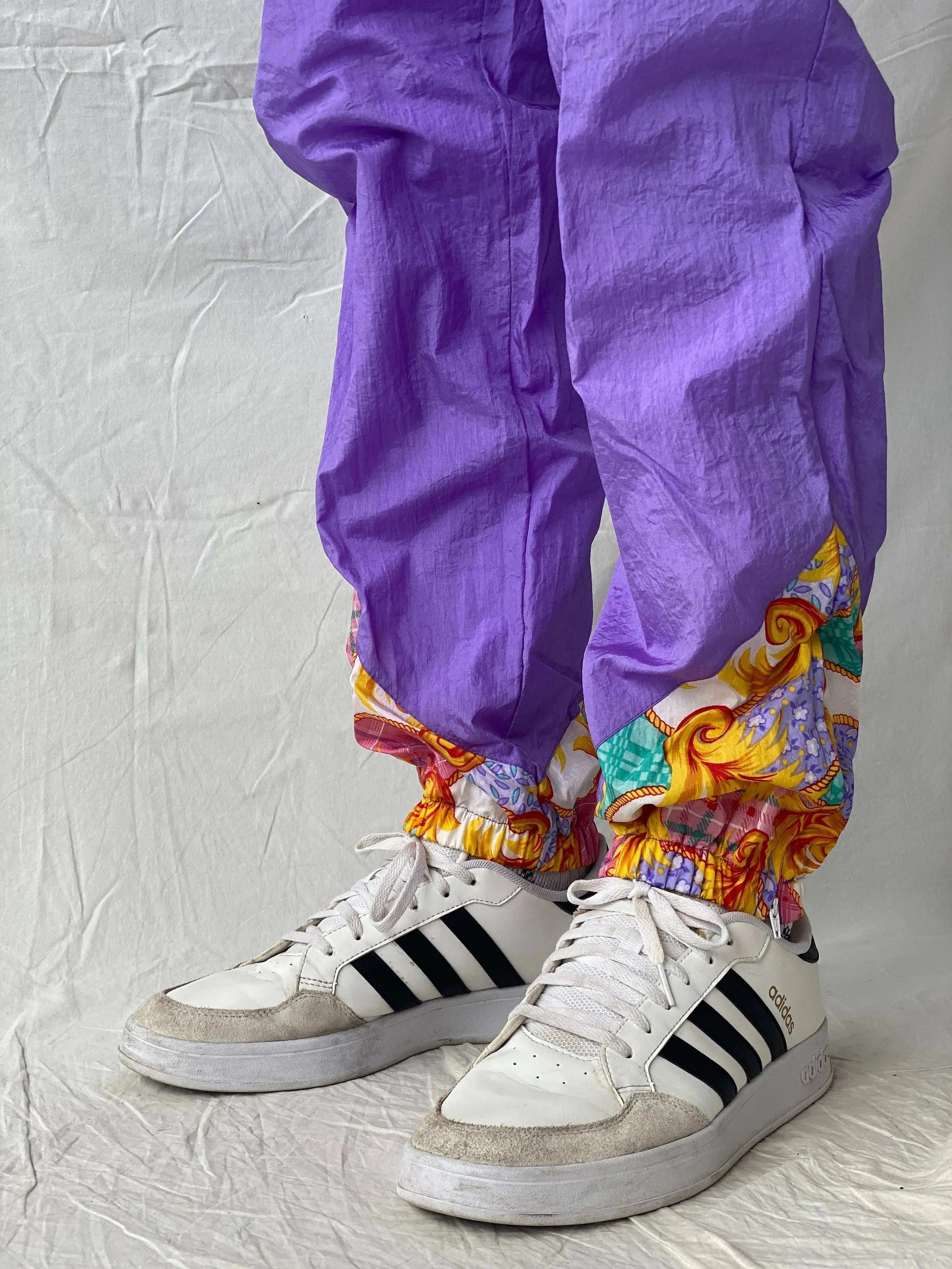 Vintage 80s/90s Sportswear Purple Windbreaker Track Pants - S - Balagan Vintage Track Pants 80s, 90s, Ramez, vintage pants, windbreaker, winter