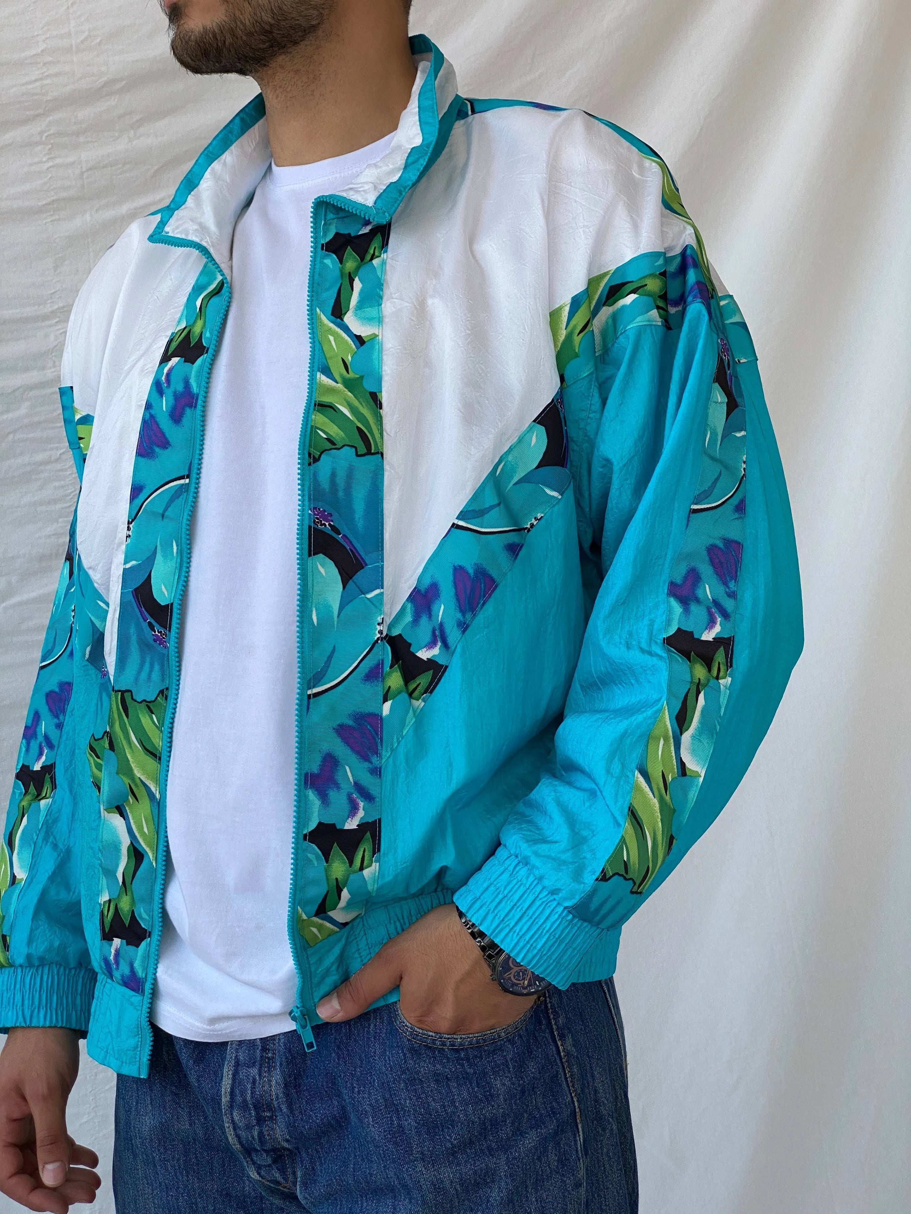 Vintage 80s/90s Westbound Sport Windbreaker Jacket - XL - Balagan Vintage Windbreaker Jacket 90s, Ramez, summer, vintage windbreaker, windbreaker, windbreaker jacket