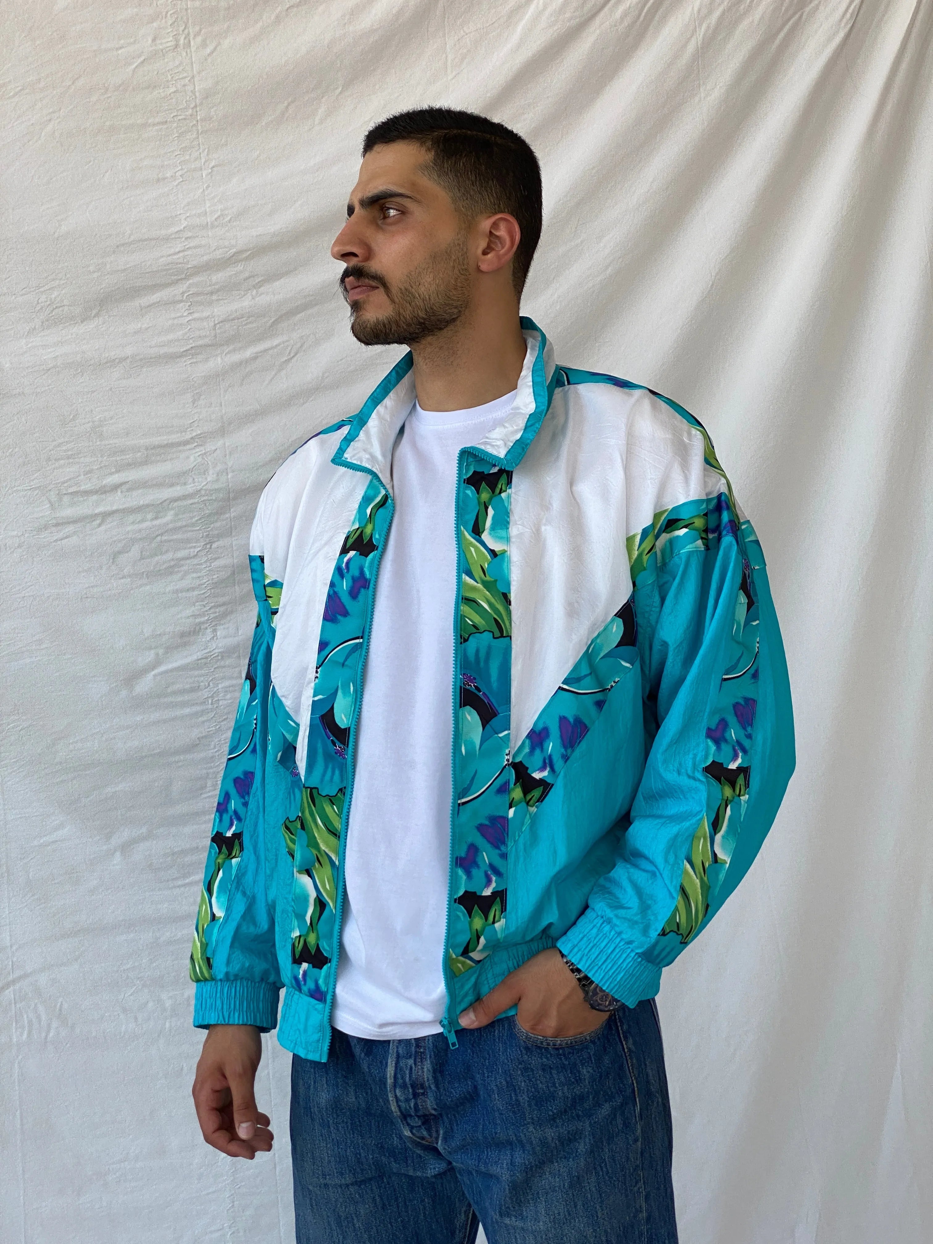 Vintage 80s/90s Westbound Sport Windbreaker Jacket - XL - Balagan Vintage Windbreaker Jacket 90s, Ramez, summer, vintage windbreaker, windbreaker, windbreaker jacket