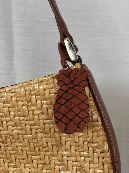 Vintage 90’s Y2K Liz Claiborne Shoulder Bag Purse, Woven Raffia Straw Wicker - Balagan Vintage Shoulder Bag 00s, bag, consignment, handbag, Tasnim