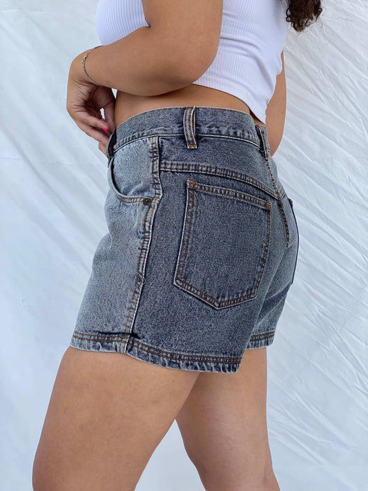 Vintage 90s Arizona Washed Two-Toned Denim Shorts - L - Balagan Vintage Shorts 00s, 90s, denim, Dina, shorts, vintage shorts
