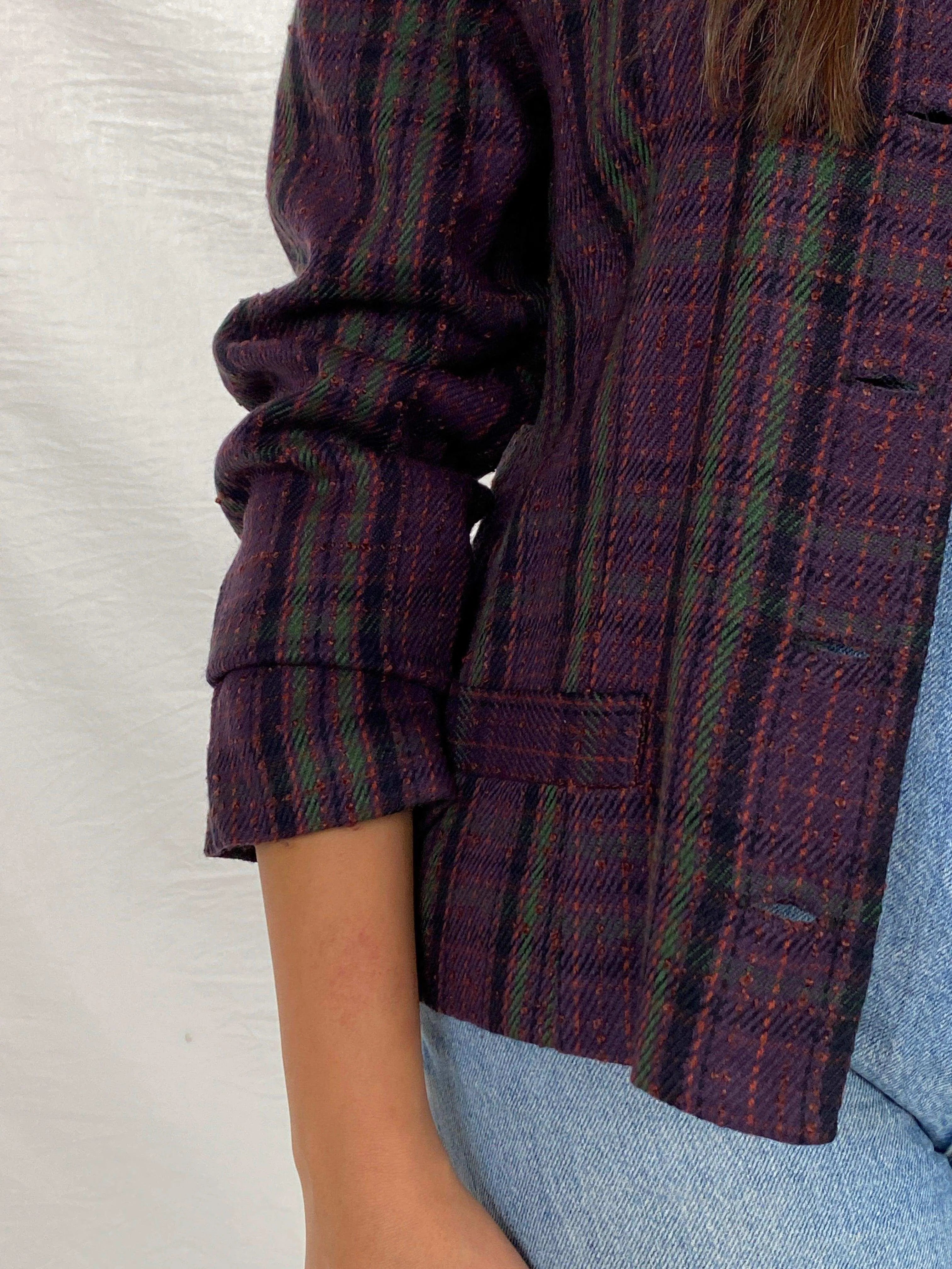 Vintage 90s Bedford Fair Striped Blazer - Balagan Vintage Blazer 90s, Aseel, blazer, Coats&Jackets, plaid blazer, Women's Blazers
