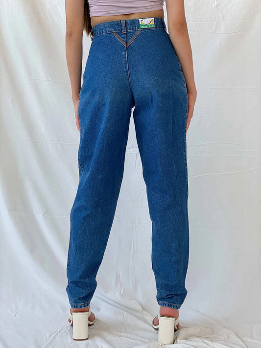 Vintage 90s Blue Bay High Waisted Jeans - Balagan Vintage Jeans 00s, 90s, denim, flare jeans, jeans, Mira