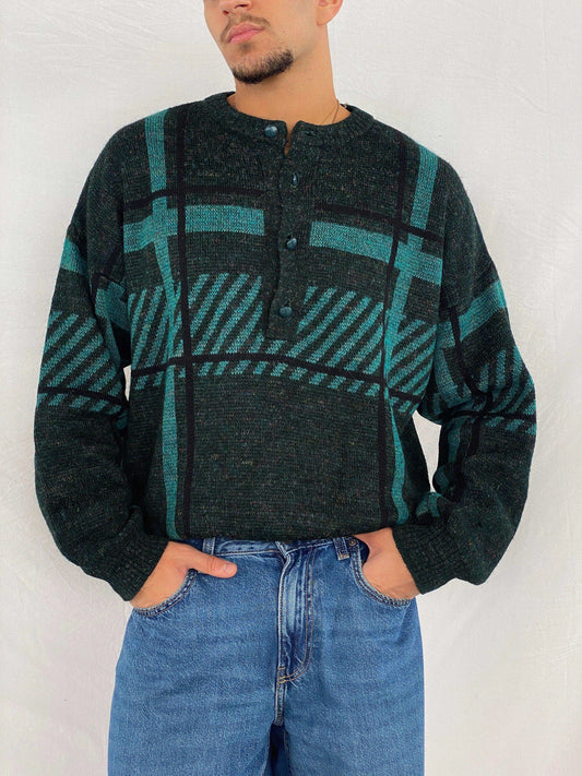 Vintage 90s Chewitt Knitted Sweater - Balagan Vintage Sweater 90s, Abdullah, knitted sweater, sweater, vintage sweater