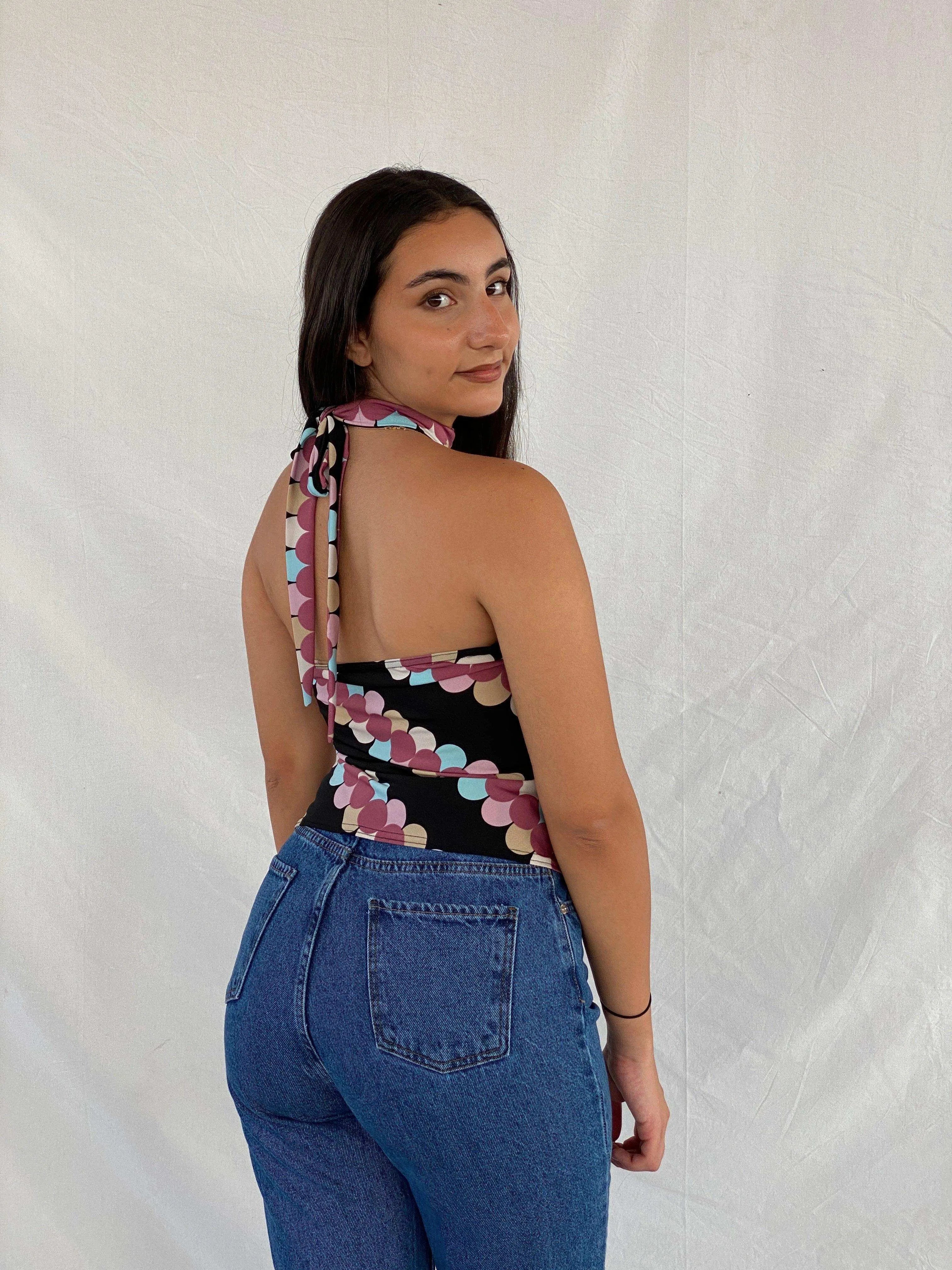 Vintage 90s Groovy EVITA Halter Top - Balagan Vintage Halter Top 00s, Deals, groovy, halter top, Rama