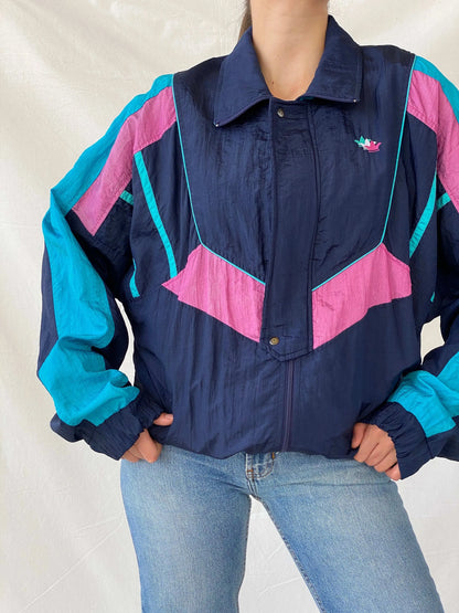 Vintage 90s Jesus Goldero Windbreaker Jacket - M - Balagan Vintage Windbreaker Jacket 00s, Coats&Jackets, Mira, vintage, vintage windbreaker, windbreaker, windbreaker jacket, women, Women's Windbreaker Jackets