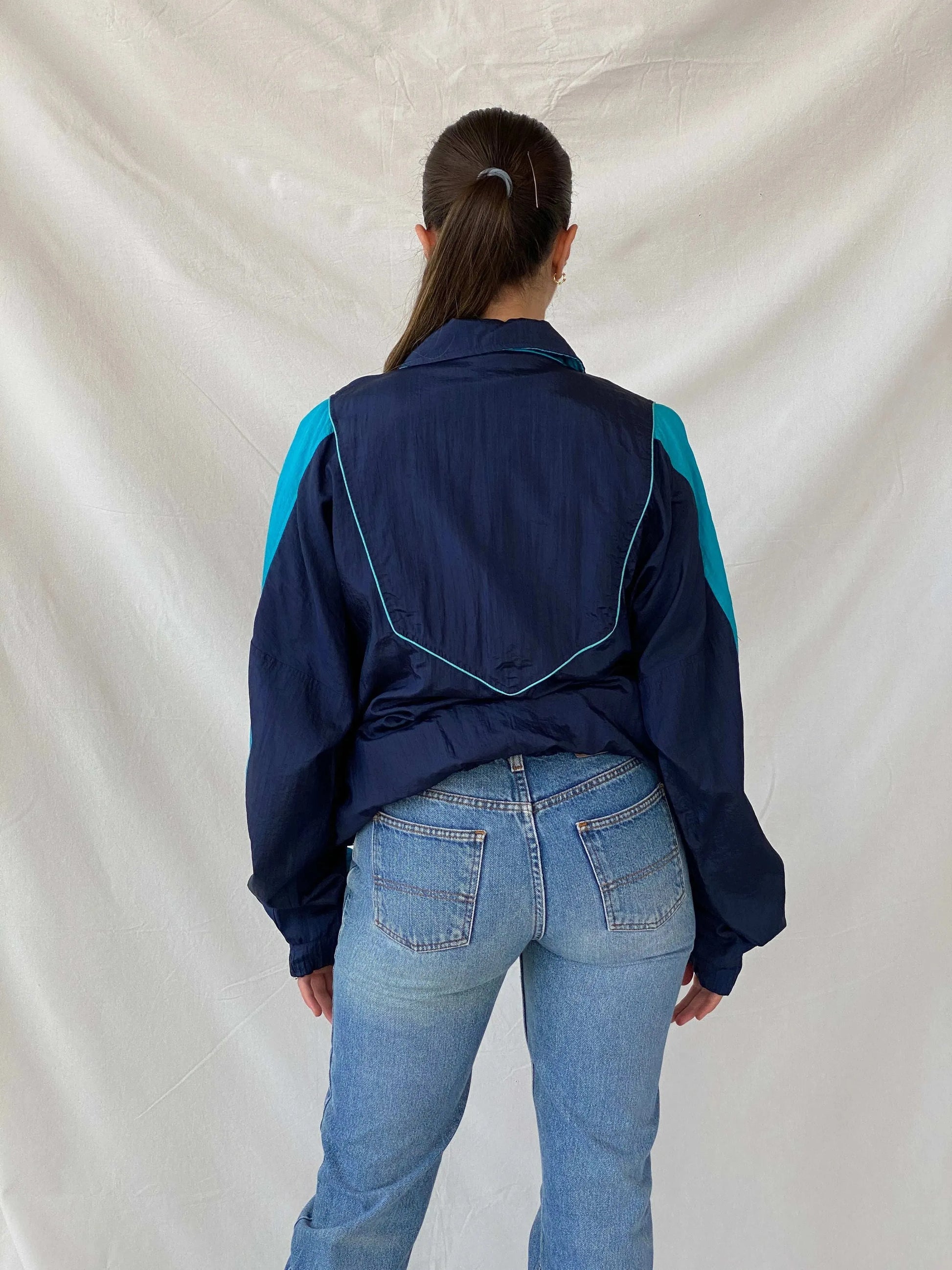 Vintage 90s Jesus Goldero Windbreaker Jacket - M - Balagan Vintage Windbreaker Jacket 00s, Coats&Jackets, Mira, vintage, vintage windbreaker, windbreaker, windbreaker jacket, women, Women's Windbreaker Jackets