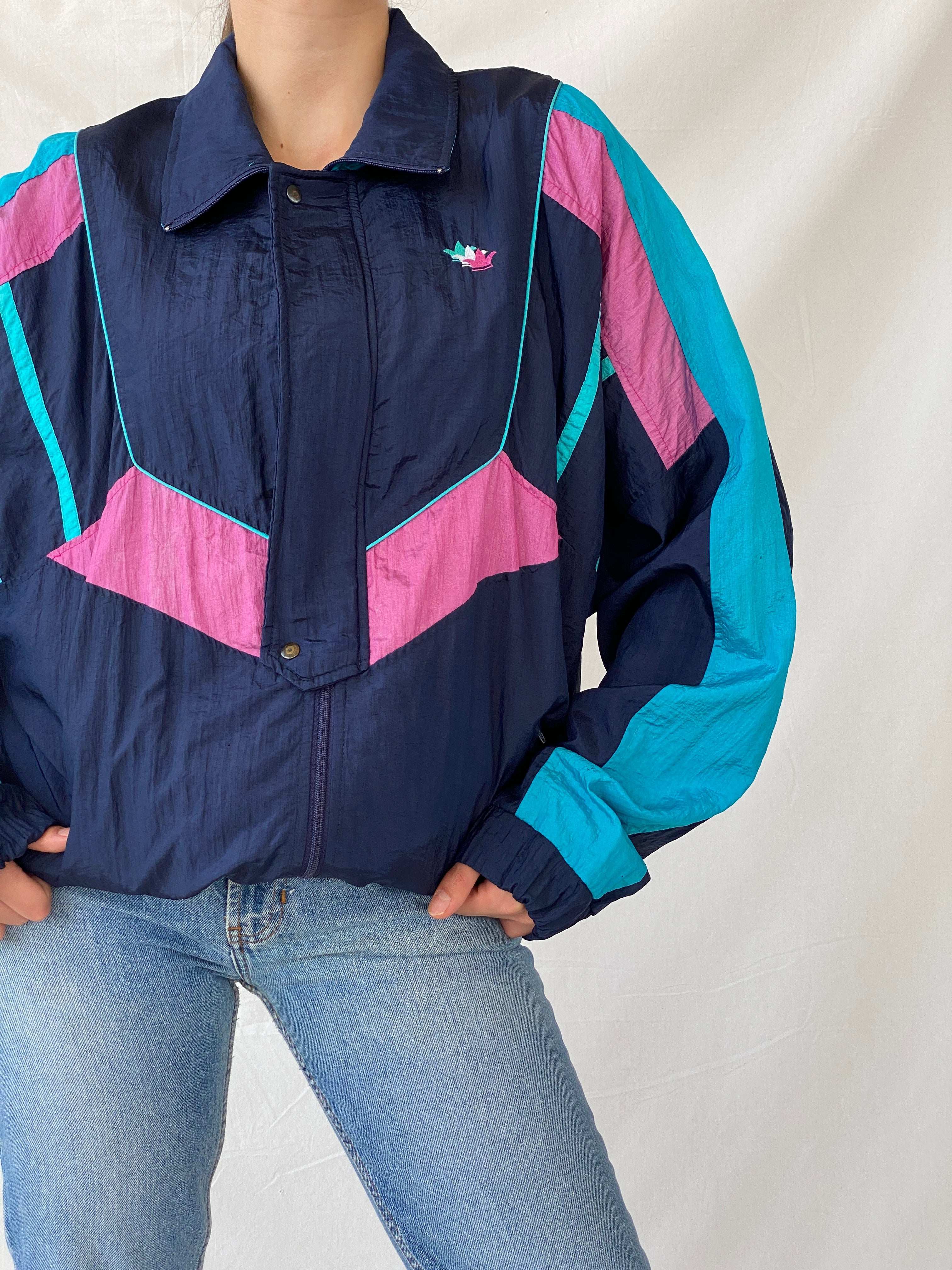 Vintage 90s Jesus Goldero Windbreaker Jacket - M - Balagan Vintage Windbreaker Jacket 00s, Mira, vintage, vintage windbreaker, windbreaker, windbreaker jacket, women