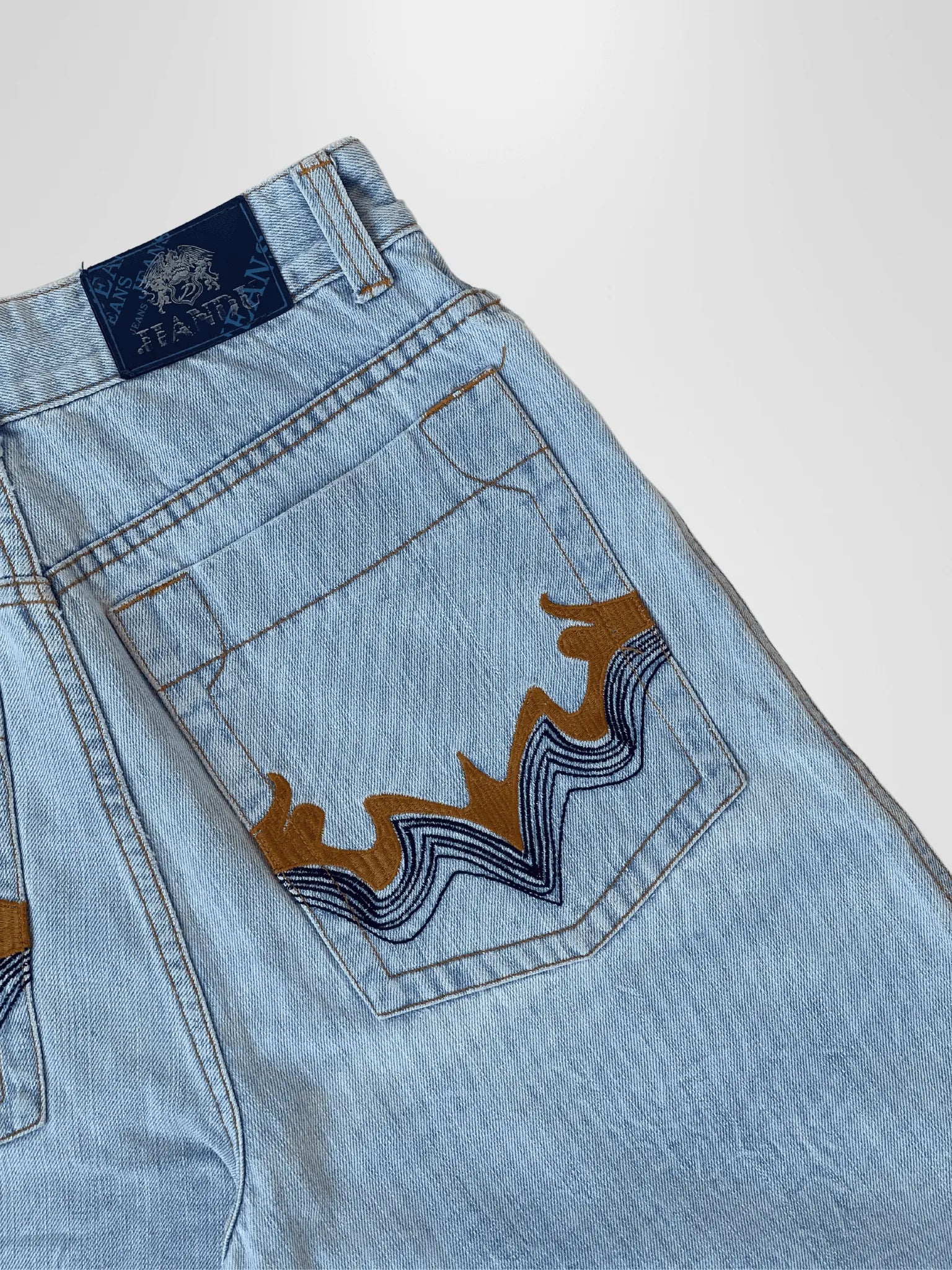 Vintage 90s Jlandu Knee-Length Denim Shorts - Balagan Vintage Shorts 00s, denim, jeans, shorts