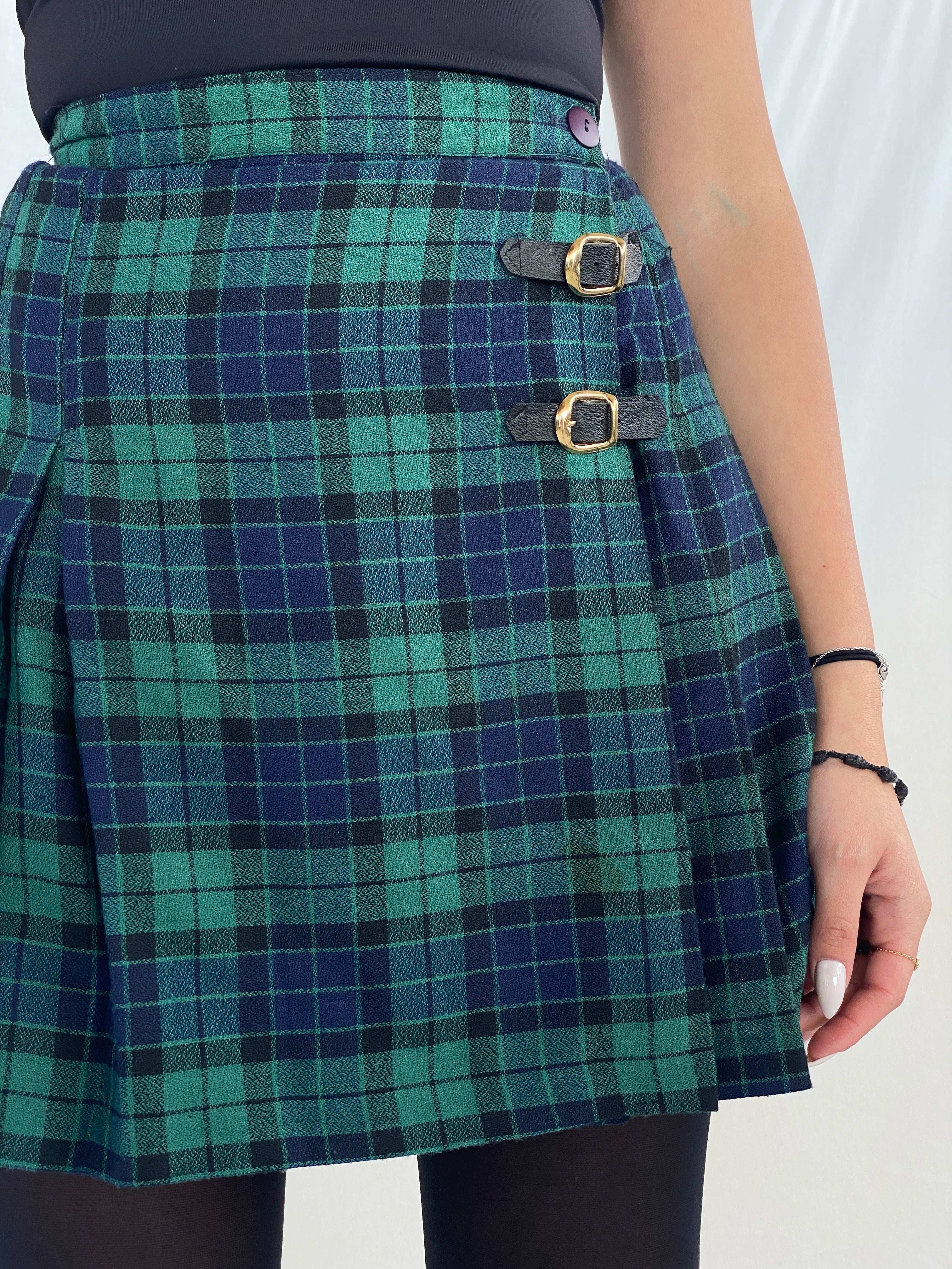 Vintage 90s Marmie West Plaid Mini Skirt - Balagan Vintage Mini Skirt 80s, 90s, Juana, mini skirt