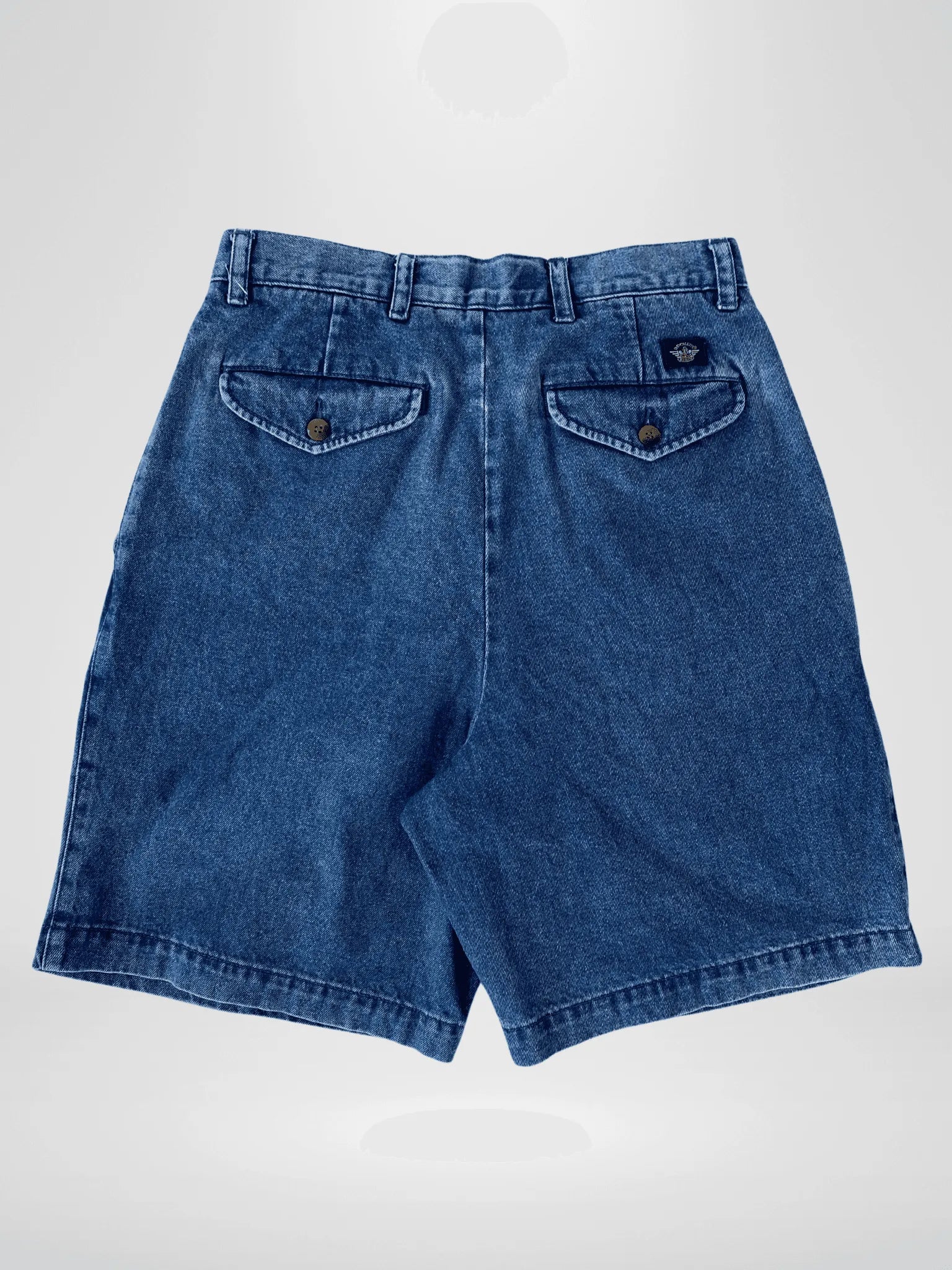 Vintage 90s Men’s Dockers Blue Denim Shorts - 30 - Balagan Vintage Shorts 90s, denim, jeans, shorts