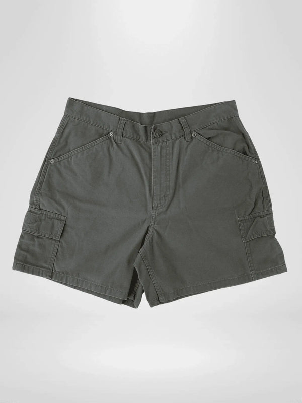 Vintage 90s Men's Olive Green Riders Shorts - Cotton Utility Style