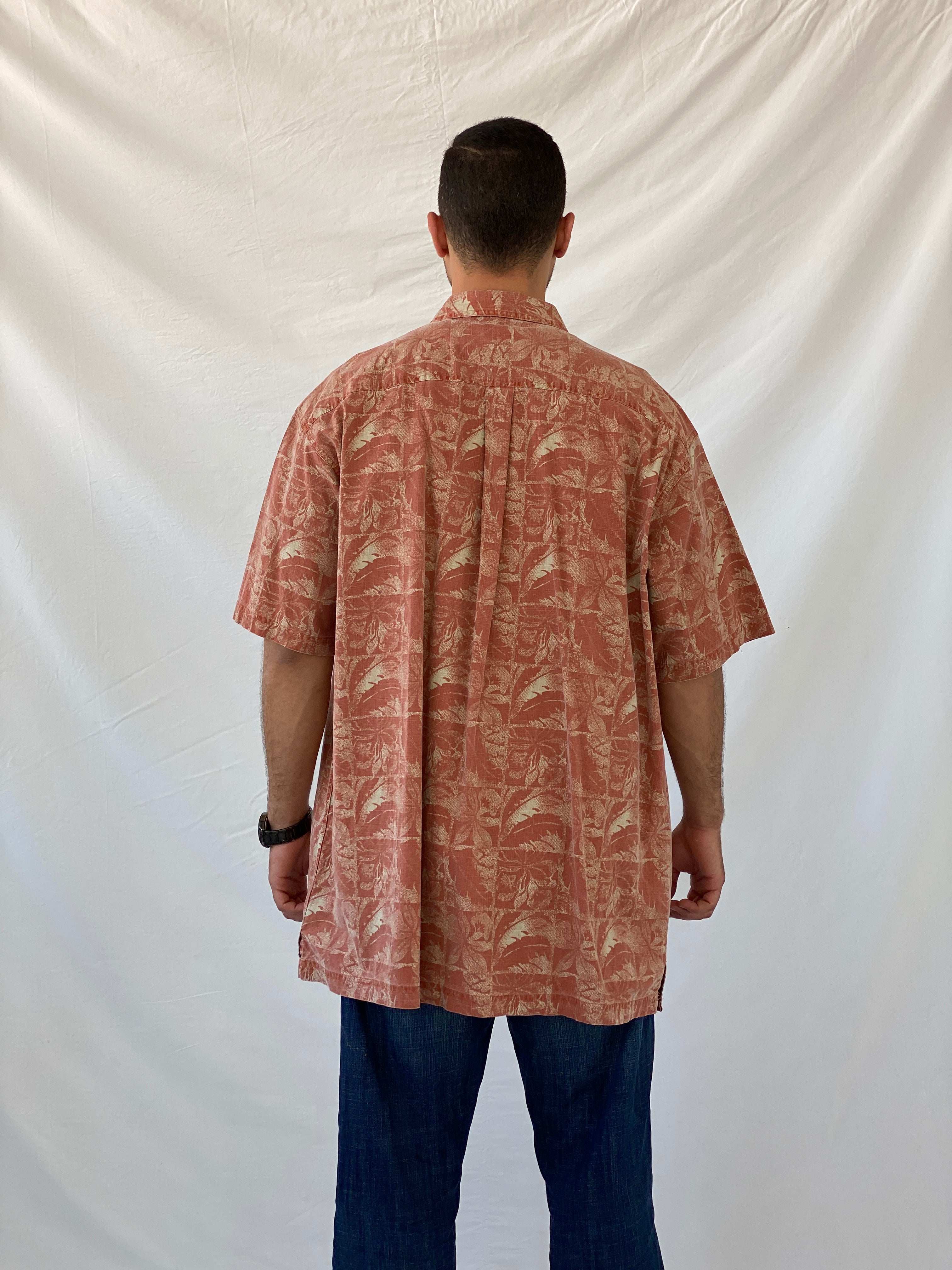 Vintage 90s St. Johns Bay Hawaiian Cotton Men’s Button-Up Shirt - 2XL - Balagan Vintage Half Sleeve Shirt 90s, half sleeve shirt, Hawaiian shirt, mens shirt, printed shirt, Ramez, summer