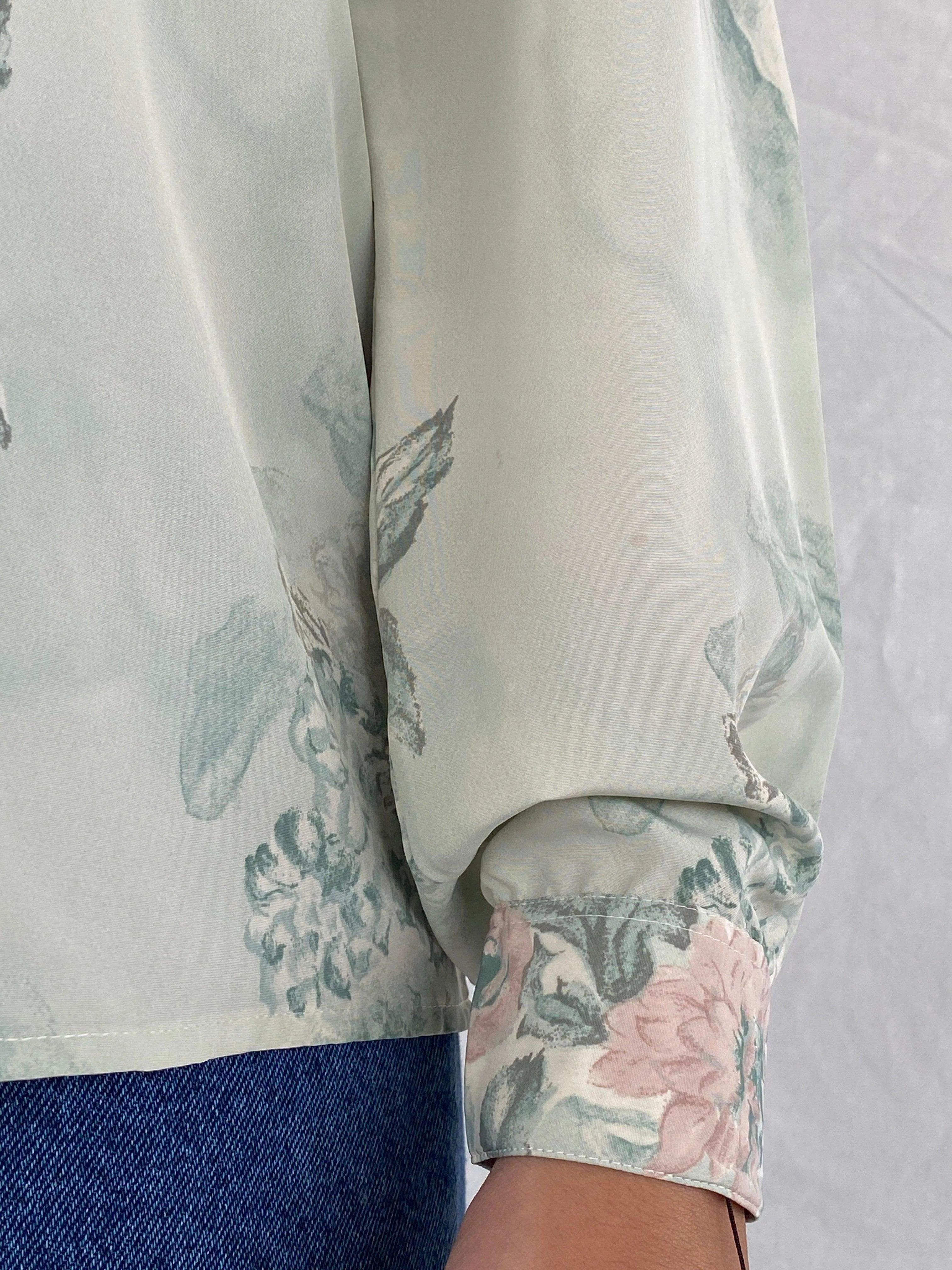 Vintage 90s UN JOUR AILLEURS Floral Shirt - Balagan Vintage Full Sleeve Shirt 00s, 90s, Deals, full sleeve shirt, Rama