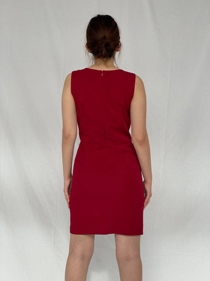 Vintage 90s YESSICA C&A Midi Red Sleeveless Dress - S - Balagan Vintage Midi Dress Ayah, dress, midi dress, Wedding Guest