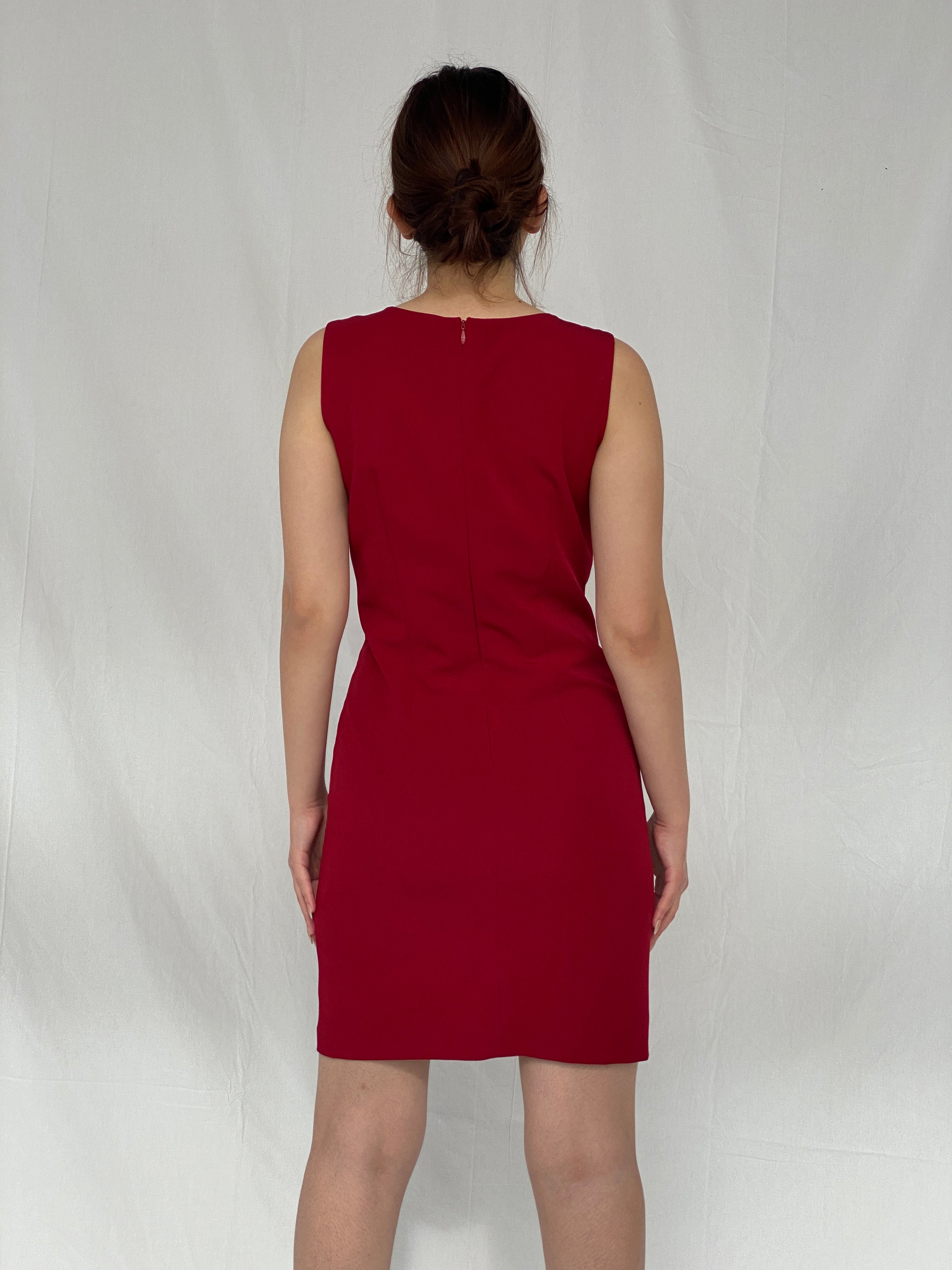 Vintage 90s YESSICA C&A Midi Red Sleeveless Dress - S - Balagan Vintage Midi Dress Ayah, dress, midi dress, NEW IN, Wedding Guest