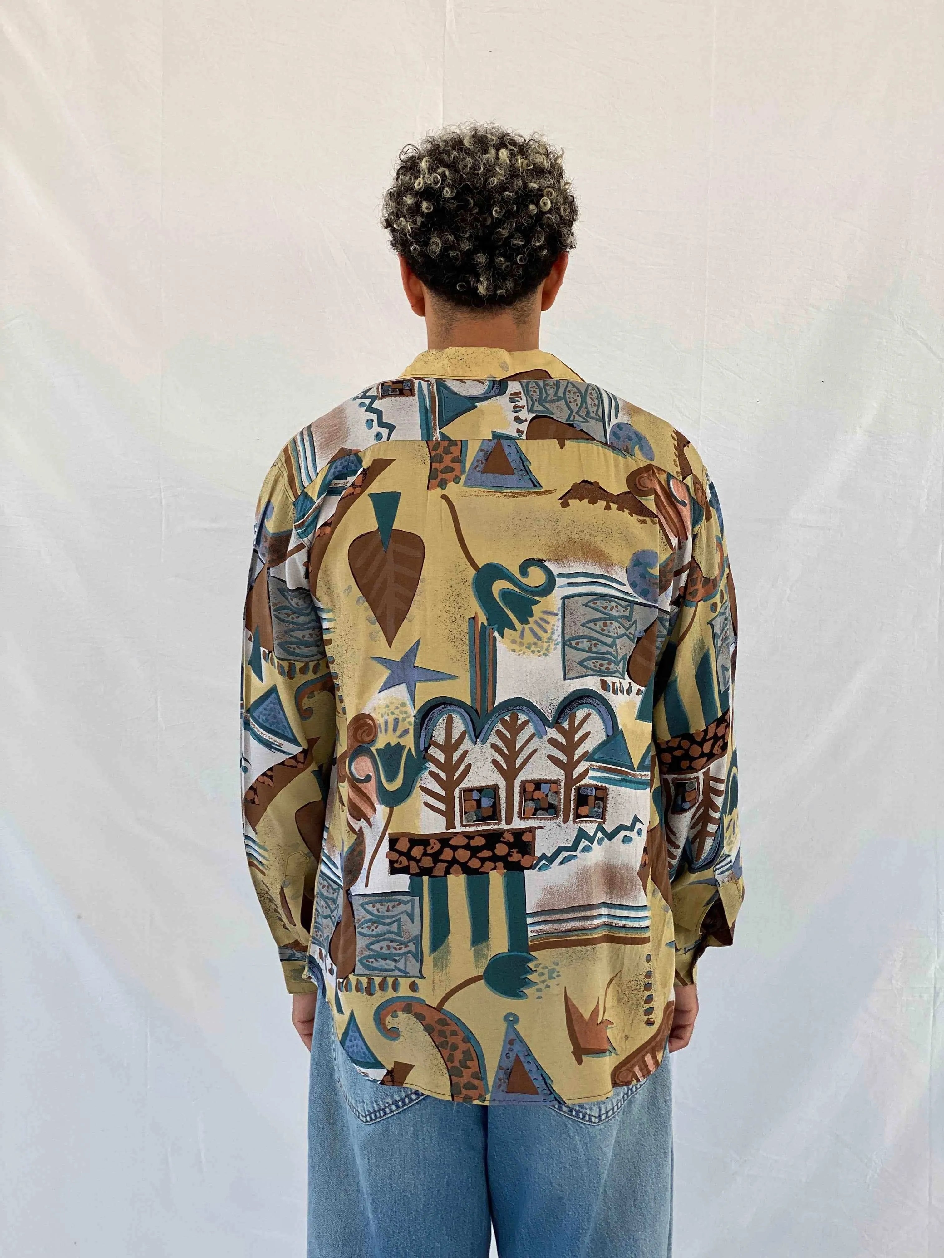 Vintage Angelo Litrico Shirt - Balagan Vintage Full Sleeve Shirt 00s, 90s, Abdullah, full sleeve shirt, men