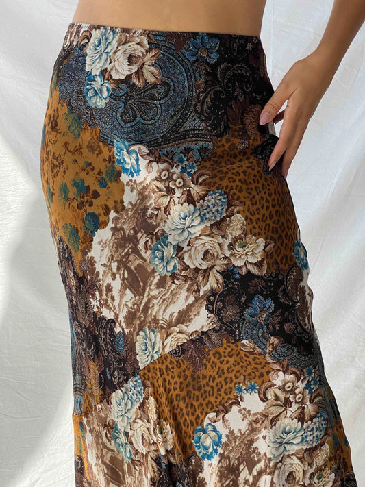 Vintage Apanage Floral Maxi Skirt - Balagan Vintage Midi Skirt 00s, 90s, Alaa, Deals, midi skirt