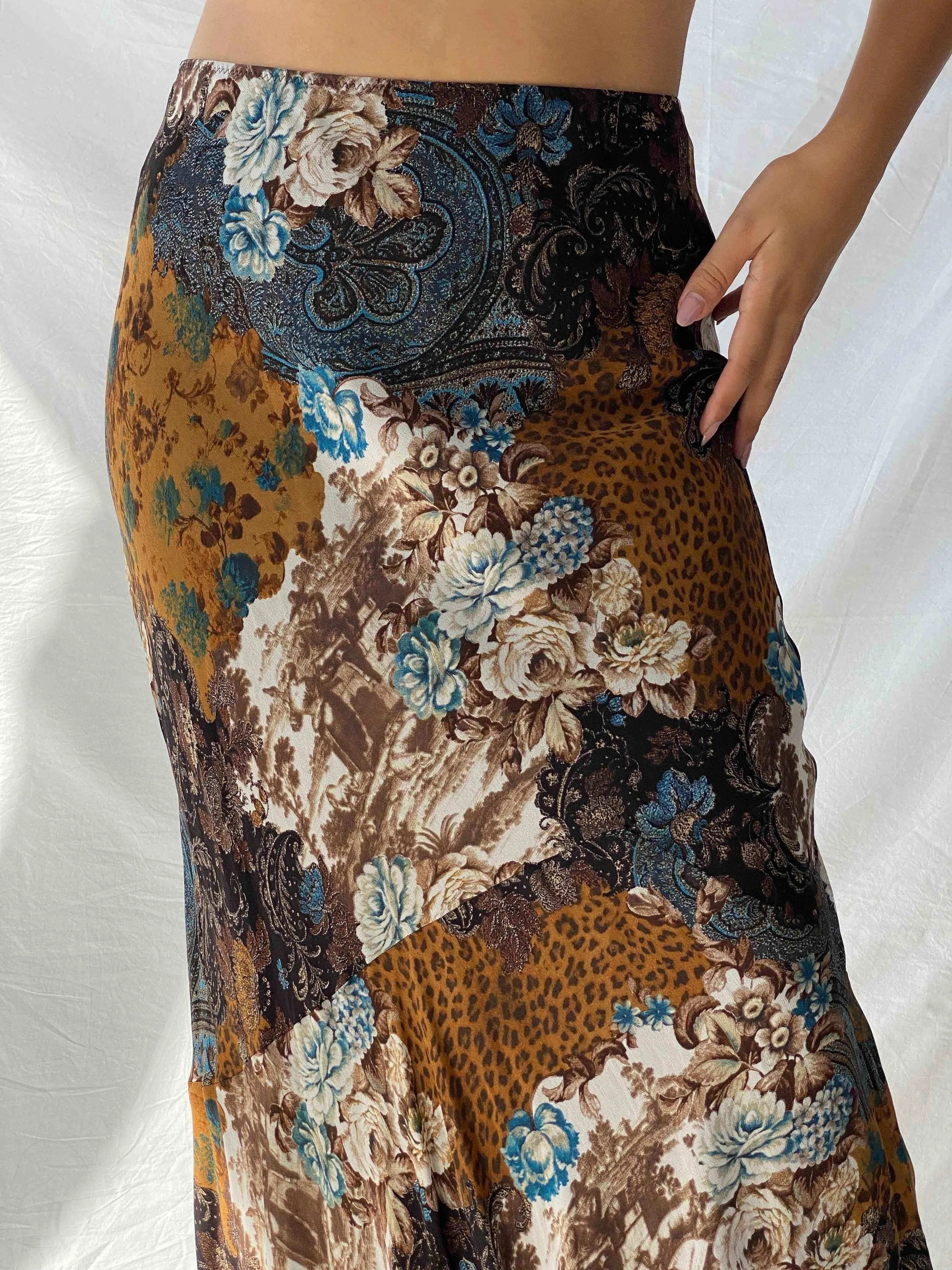 Vintage Apanage Floral Maxi Skirt - Balagan Vintage Midi Skirt 00s, 90s, Alaa, midi skirt