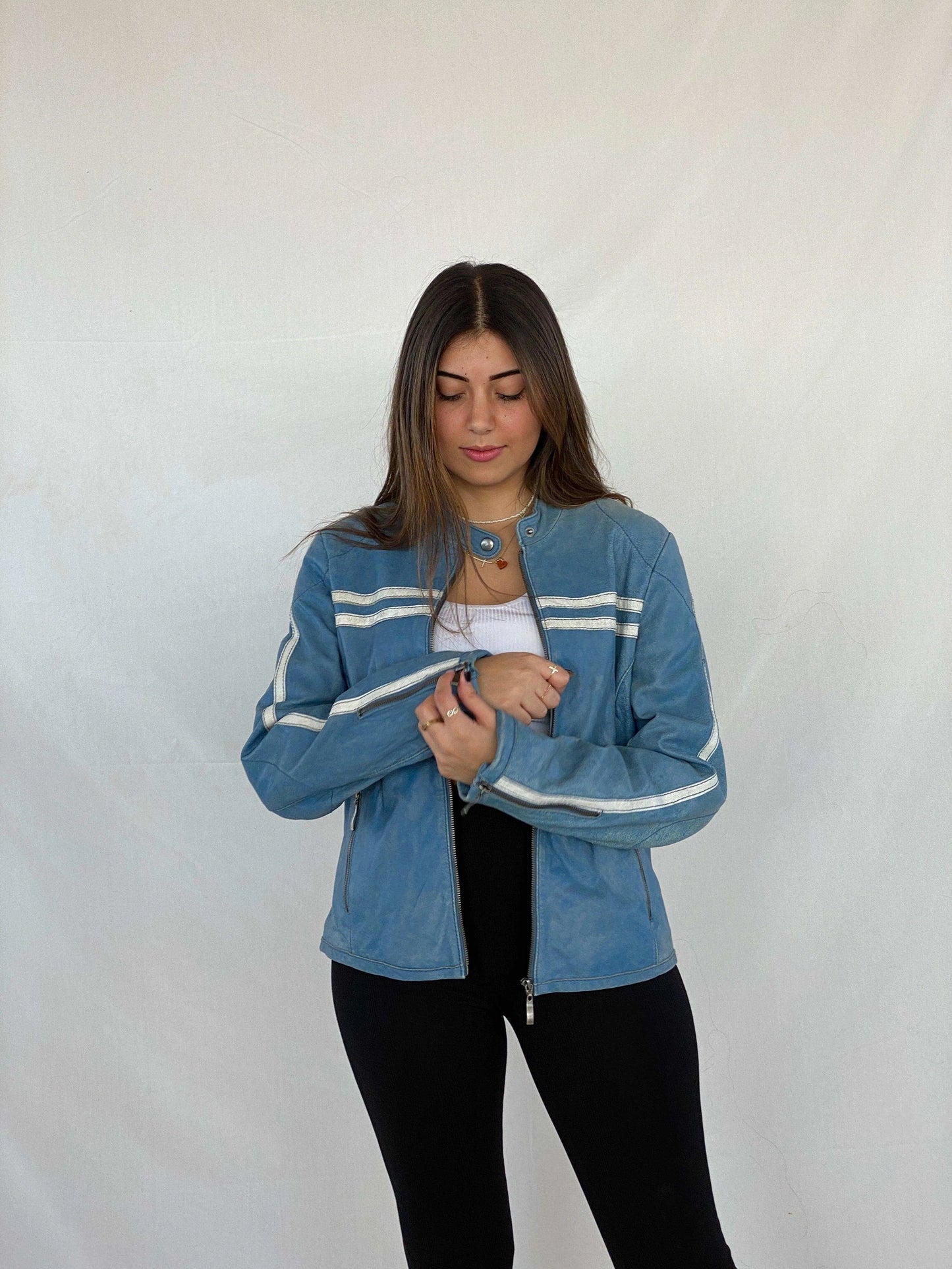 Vintage ARTURO Skin Feeling Genuine Leather Bikers Jacket - Balagan Vintage Leather Jacket genuine leather, genuine leather jacket, Juana, leather, leather jacket