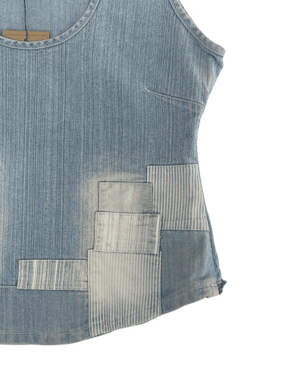 Vintage Authentic Style Jeans Denim Top - Balagan Vintage Denim Top Deals, denim, denim top, Rahmeh