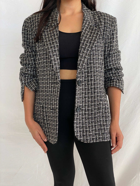 Vintage BIAGGINI Oversized Tweed Blazer - Balagan Vintage Blazer 00s, 90s, Alaa, blazer, tweed blazer