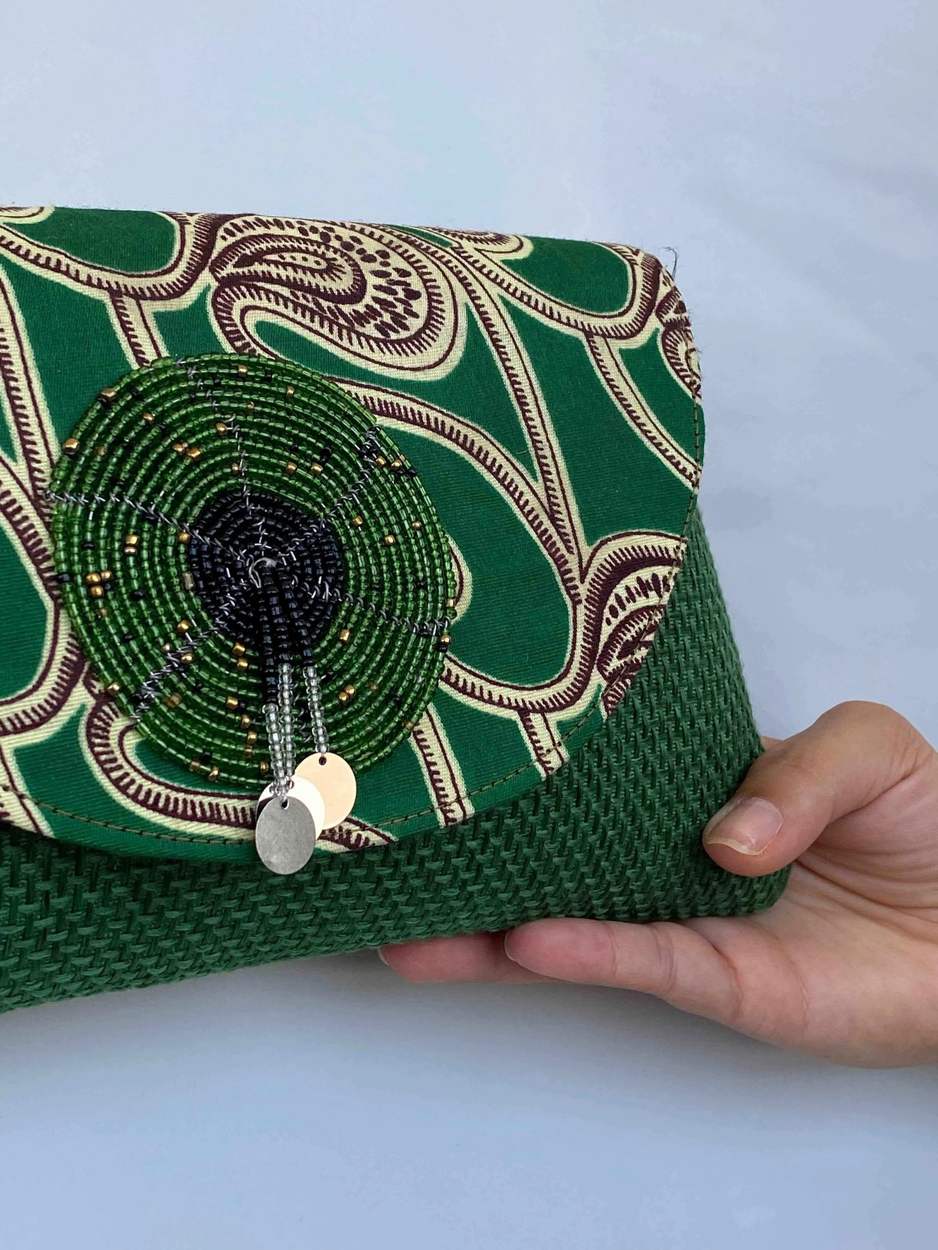 Vintage Boho Clutch - Balagan Vintage Clutch bag, beaded bag