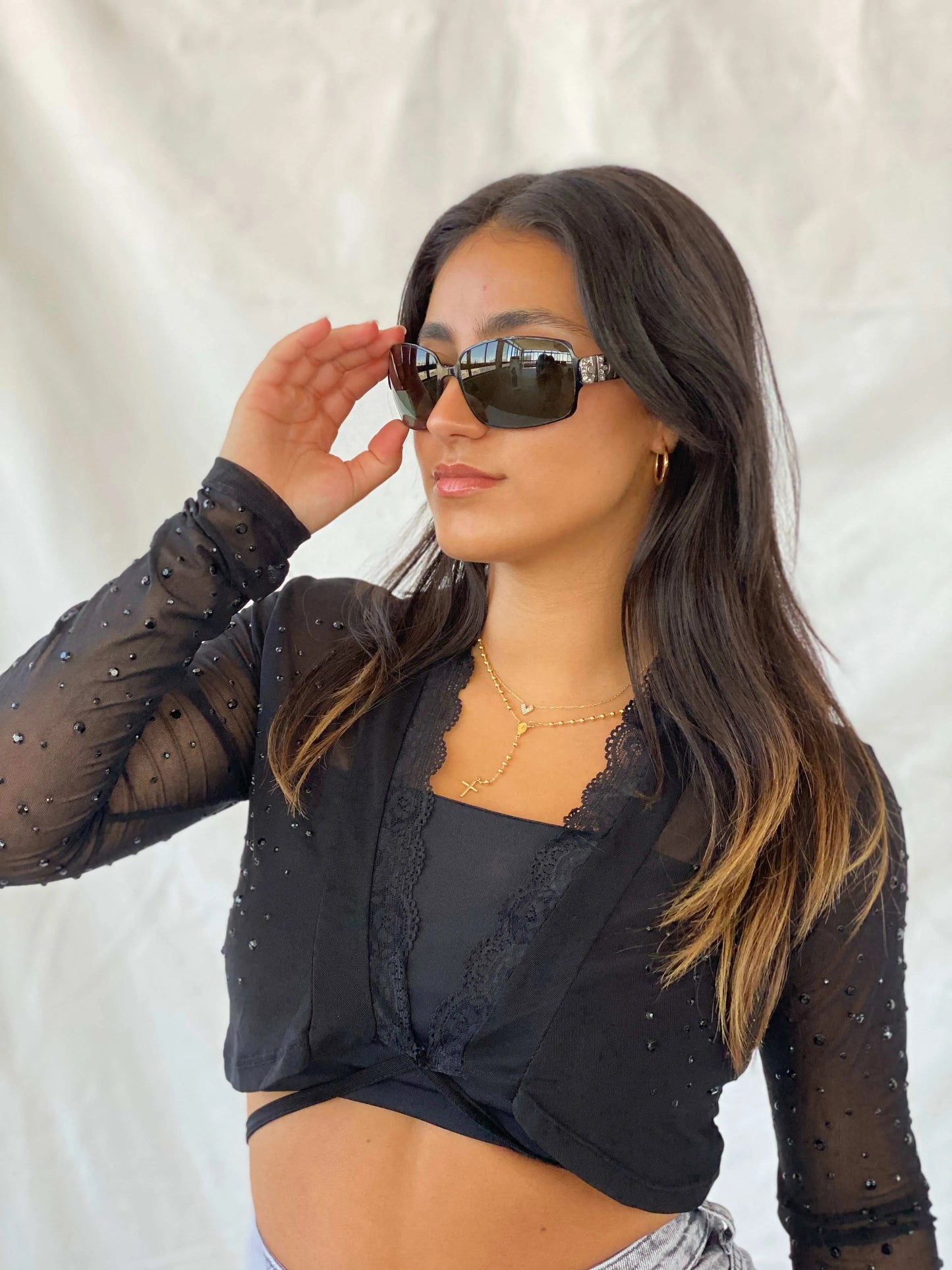 Vintage BVLGARI BV 6001B 128/71 Metal Frame Sunglasses - Balagan Vintage Sunglasses Alia, BVLGARI, consignment, Lana