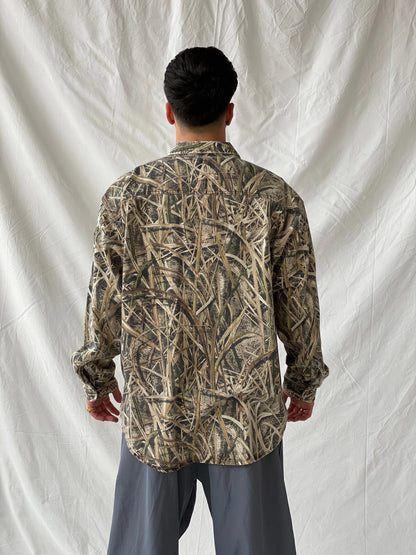Vintage Cabela’s Men’s Camo Long Sleeve Button Down Camouflage Hunting Shirt - XL - Balagan Vintage Full sleeve Shirt 90s, full sleeve shirt, Hamza, mens shirt, printed shirt, winter