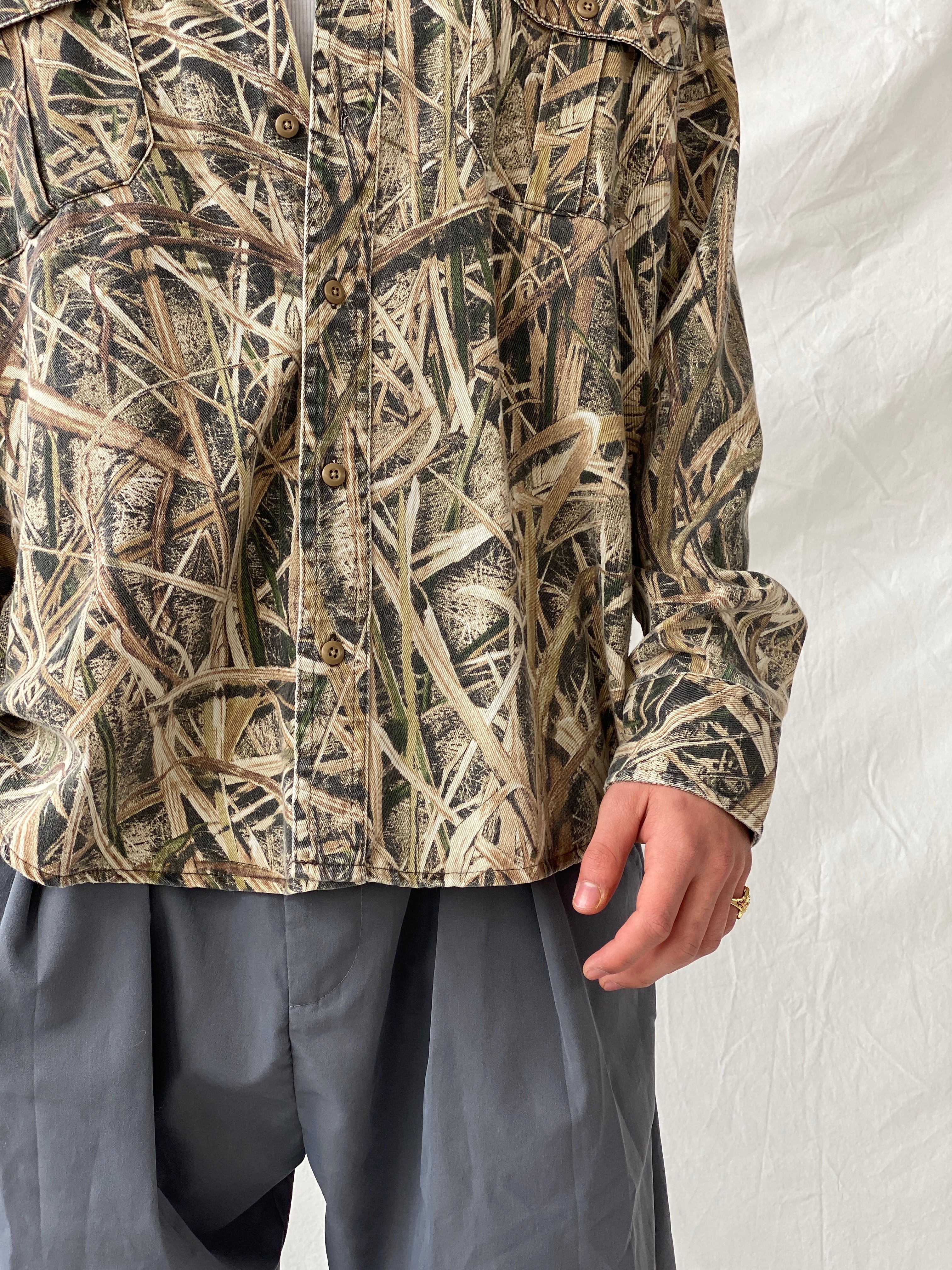 Vintage Cabela’s Men’s Camo Long Sleeve Button Down Camouflage Hunting Shirt - XL - Balagan Vintage Full sleeve Shirt 90s, full sleeve shirt, Hamza, mens shirt, NEW IN, printed shirt, winter