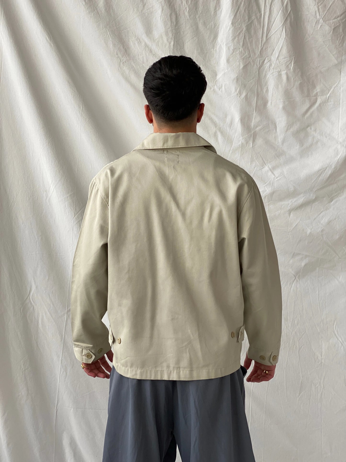 Vintage Carhartt Workwear Men’s Beige Zip Up Light Aspen Jacket - M - Balagan Vintage Jacket Hamza, jacket, men, mens jackets, puffer jacket