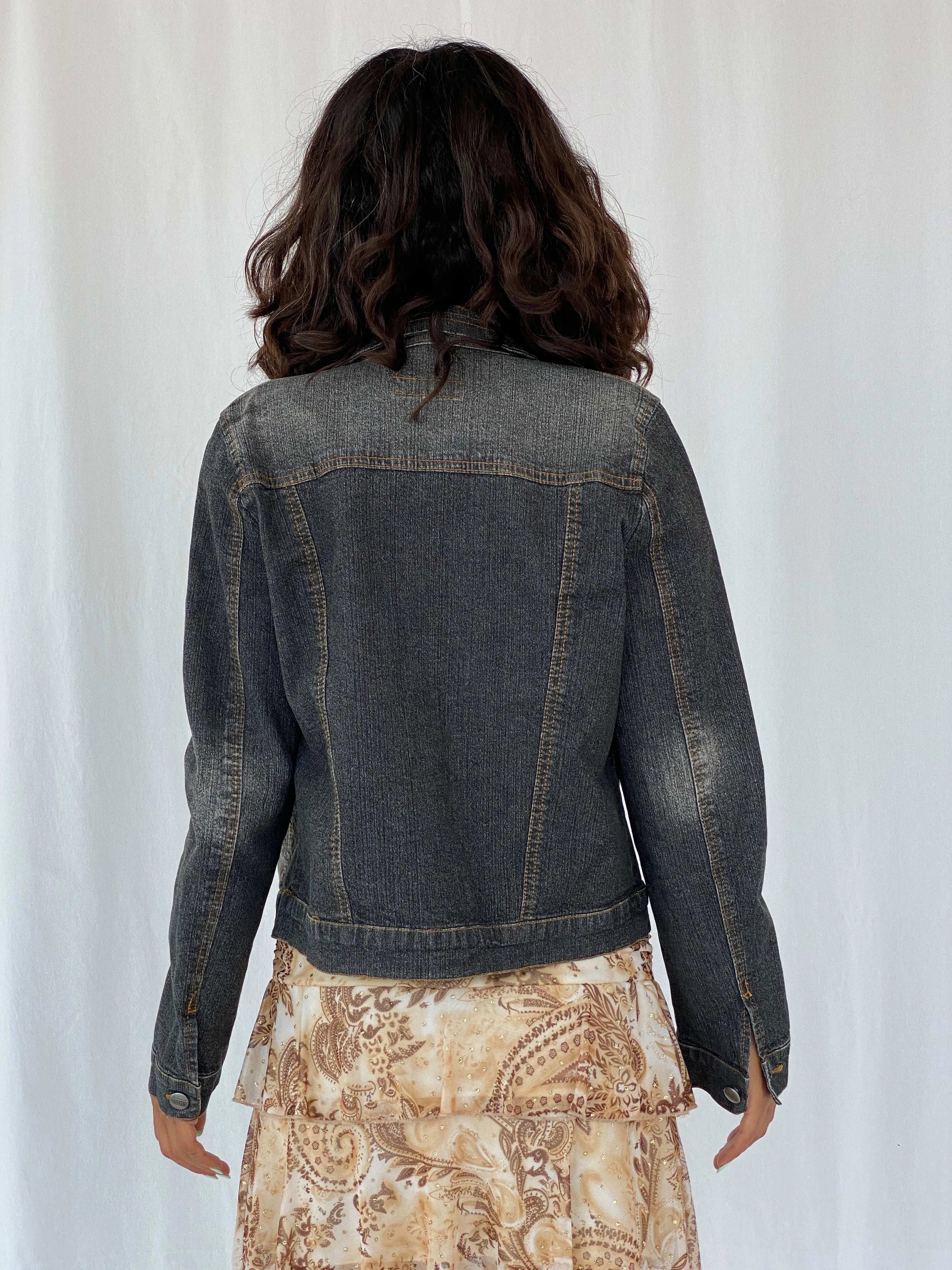 Vintage Claudia Geueratiou Denim Jacket - S/M - Balagan Vintage Denim Jacket 00s, 90s, denim jacket, Tojan, winter