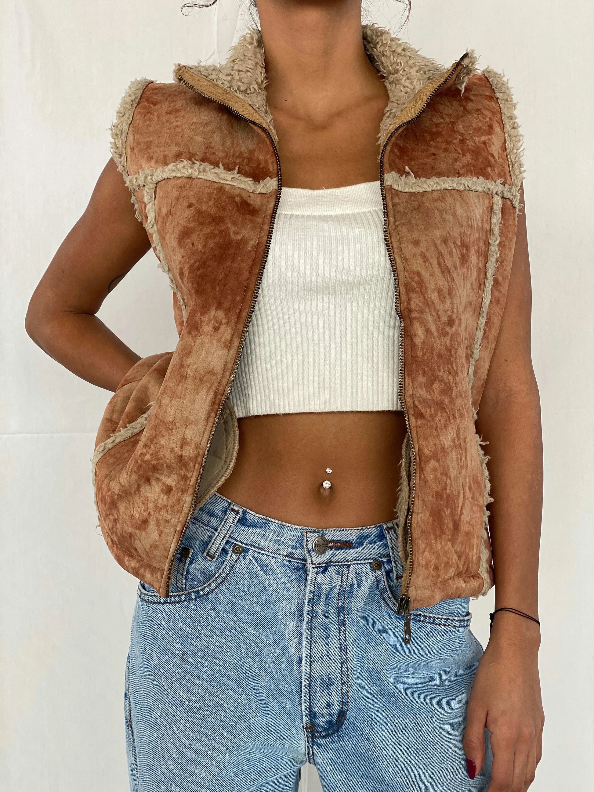 Vintage Crazy World Vest - Balagan Vintage Vest 90s, Tojan, vest