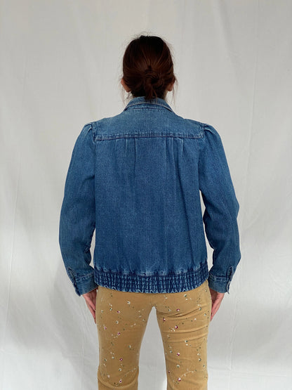 Vintage Denim Bomber Jacket - M - Balagan Vintage Denim Jacket 00s, Ayah, Coats&Jackets, denim, denim jacket, Women's Denim Jackets