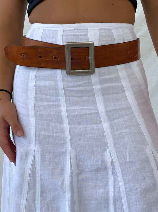 Vintage ELCHE CASTILLO Buckle Western Belt - Balagan Vintage 80s, cowboy, Lana, rare find, rare vintage