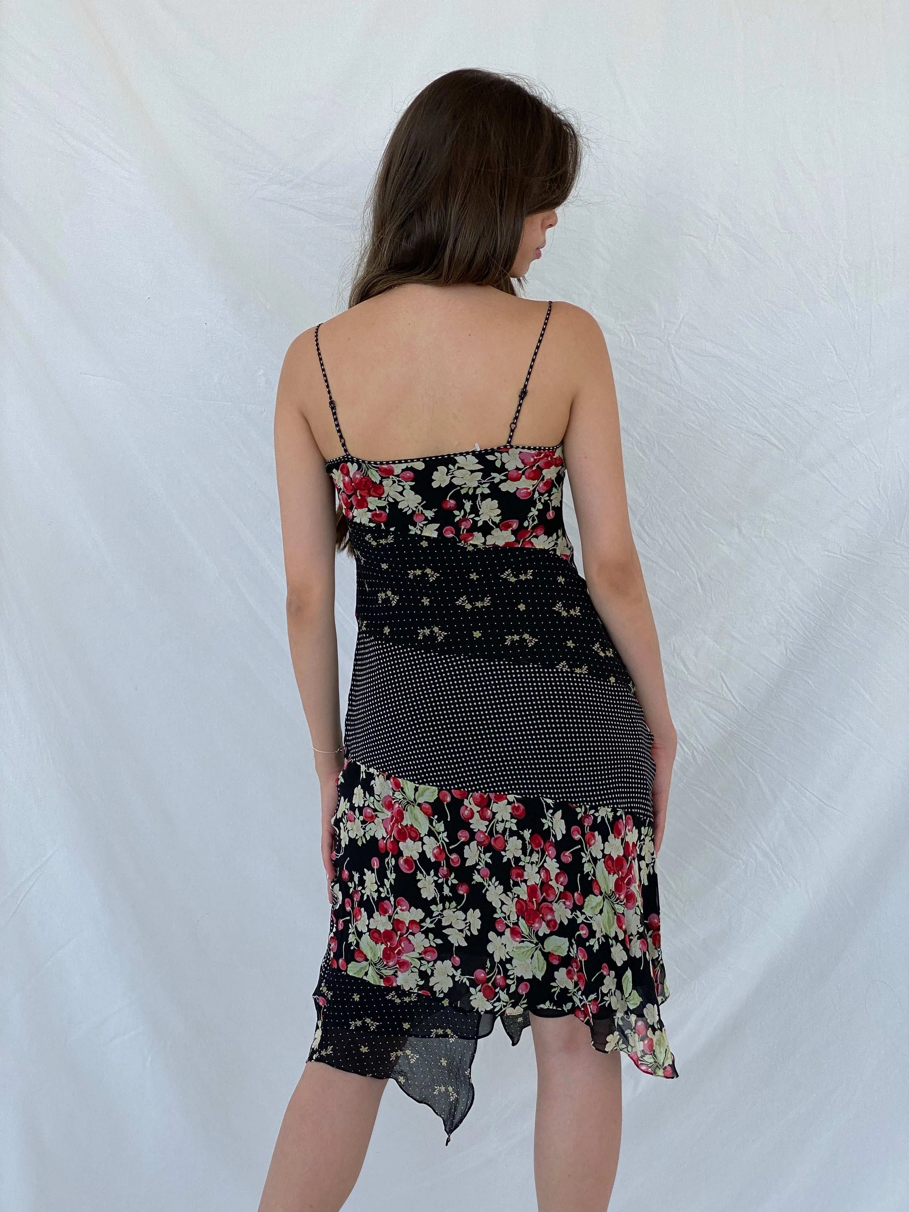 Vintage Express Midi Silk Dress - M - Balagan Vintage Midi Dress 00s, 90s, black dress, midi dress, Mira, silk, Wedding Guest