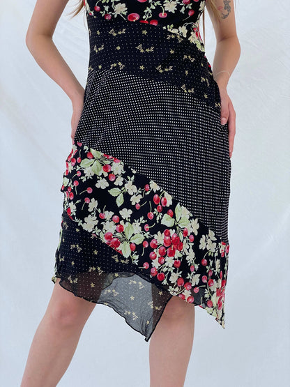 Vintage Express Midi Silk Dress - M - Balagan Vintage Midi Dress 00s, 90s, black dress, Deals, midi dress, Mira, silk, Wedding Guest