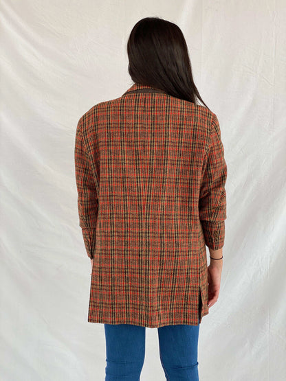 Vintage G-STAGE Comming Man Plaid Blazer - Balagan Vintage Blazer 00s, blazer, Coats&Jackets, full sleeve blazer, plaid blazer, Rama, Women's Blazers