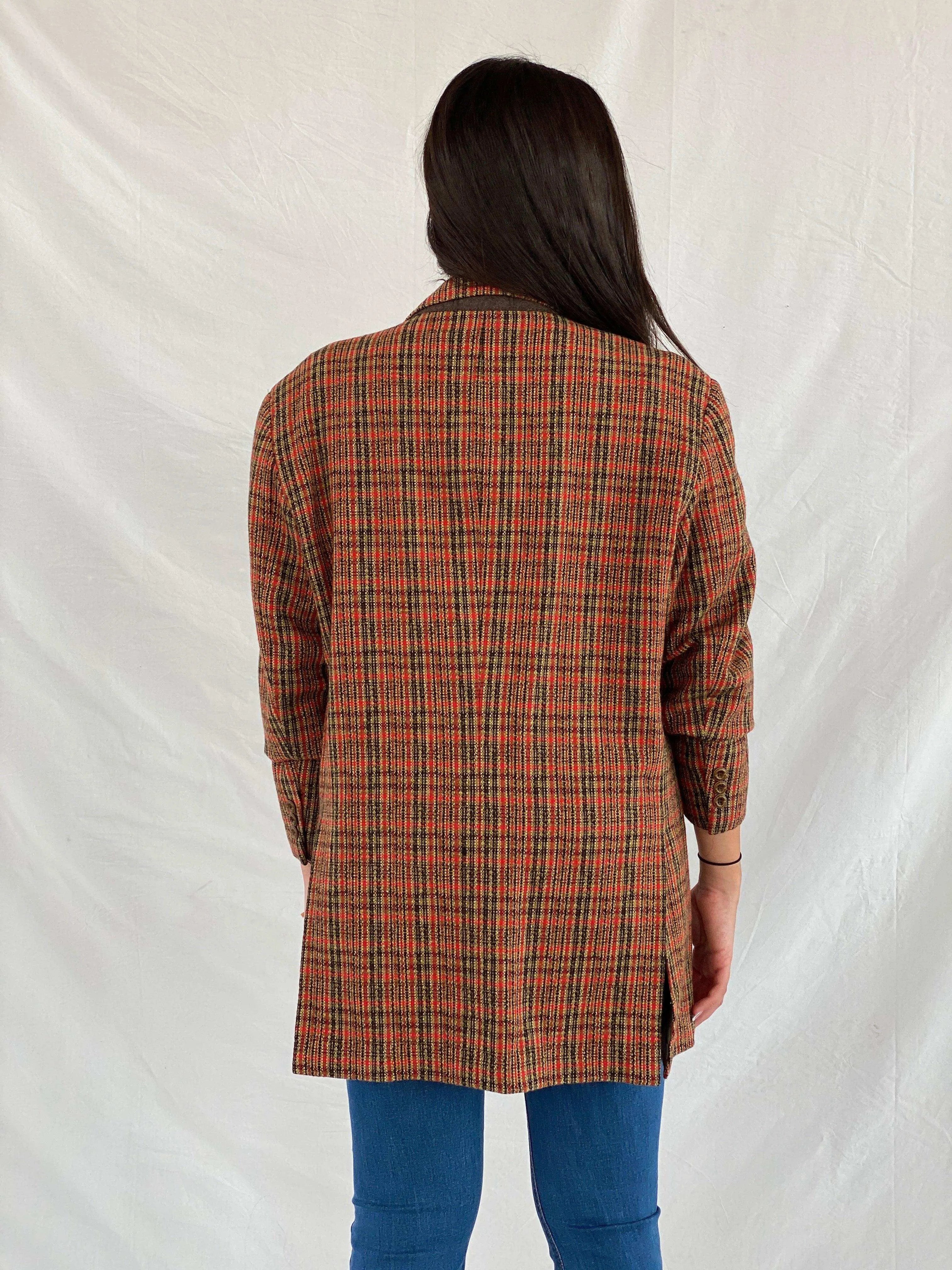 Vintage G-STAGE Comming Man Plaid Blazer - Balagan Vintage Blazer 00s, blazer, full sleeve blazer, plaid blazer, Rama